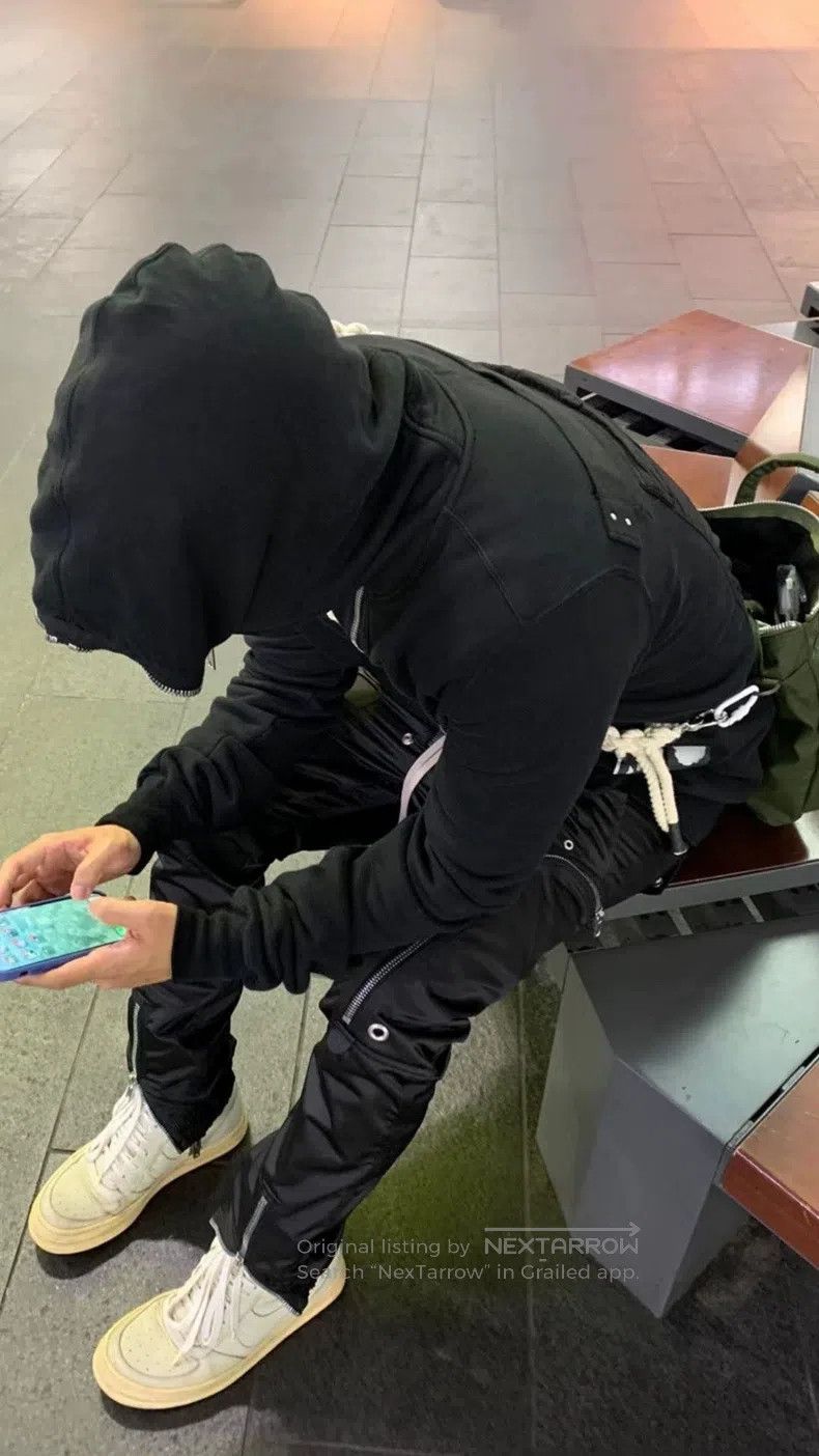 Rick Owens Rick Owens Black Full Zip Hoodie Size US S / EU 44-46 / 1 - 9 Thumbnail