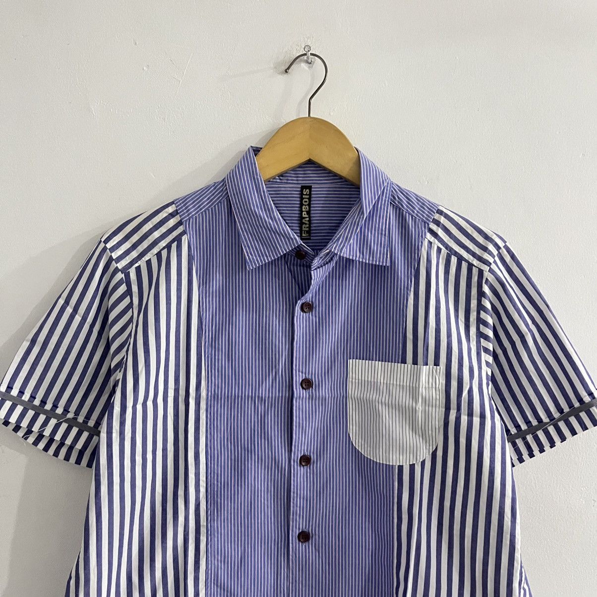 Issey Miyake Frapbois By Issey Miyake - Striped Iconic Shirt Size US M / EU 48-50 / 2 - 2 Thumbnail