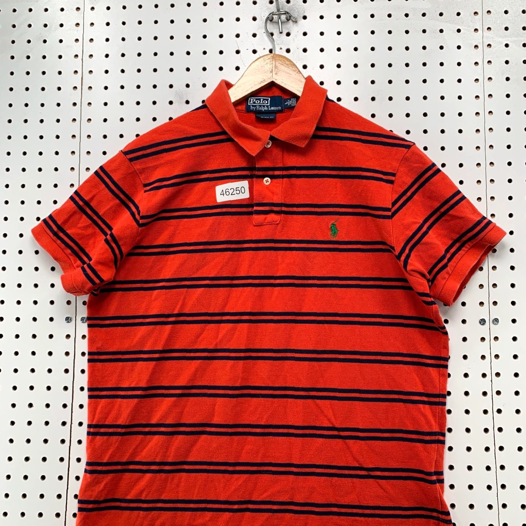 Polo Ralph Lauren Polo Ralph Lauren Shirt Mens Large Orange/Red Striped Preppy School Casual Size US L / EU 52-54 / 3 - 4 Thumbnail