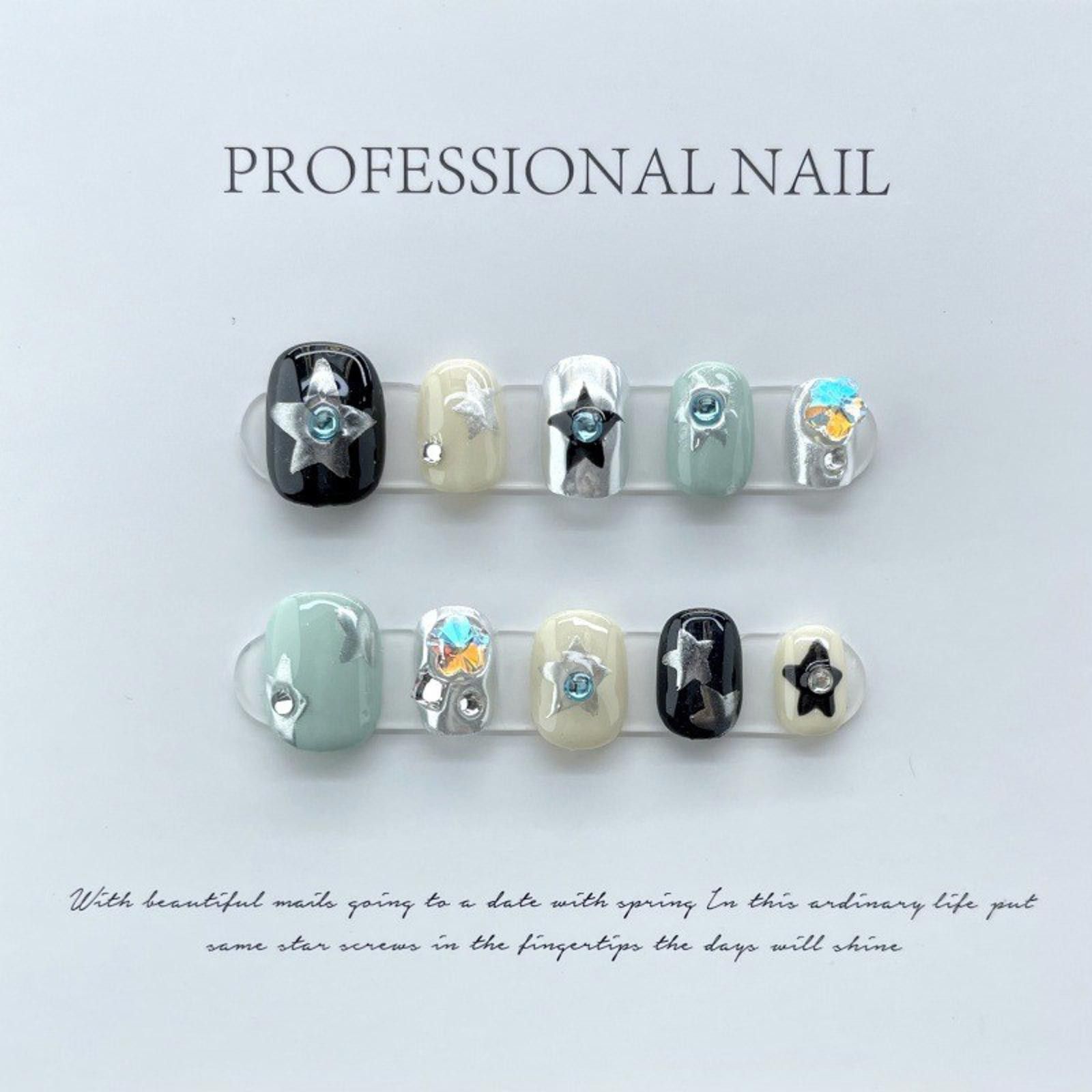 The Unbranded Brand Y2k Star Handmade Nail Patch Size ONE SIZE - 3 Thumbnail