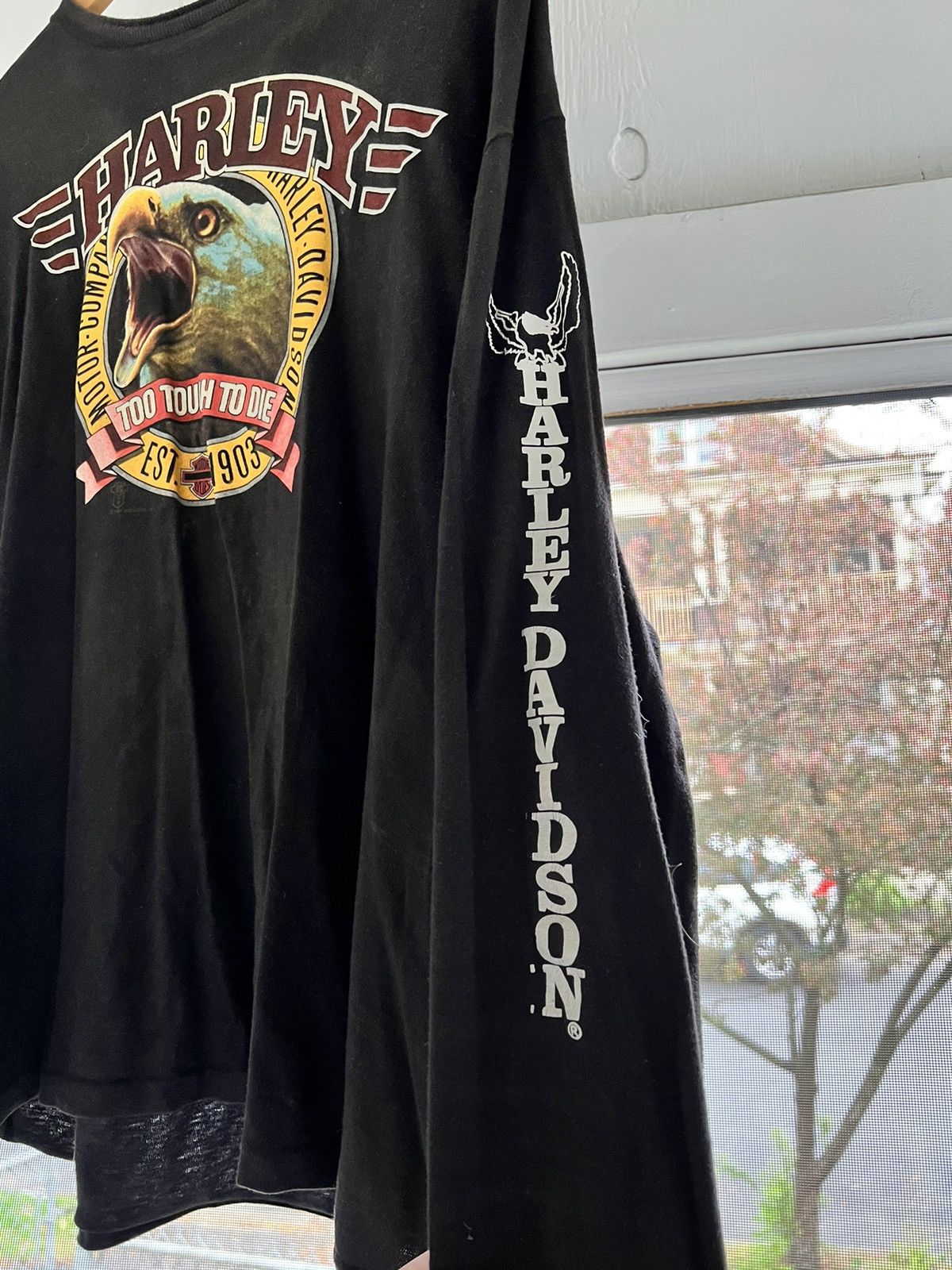 Harley Davidson × Vintage VTG 80s Harley Davidson LS Sz XL Rare Biker 90s Metal Size US XL / EU 56 / 4 - 5 Thumbnail