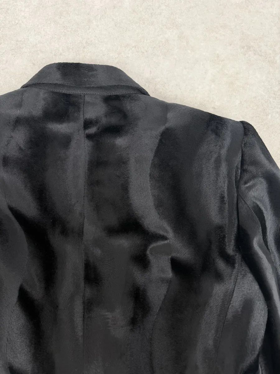 Versace 2000s Versace Faux Fur Black Imperial Trench Coat Size US M / EU 48-50 / 2 - 8 Thumbnail