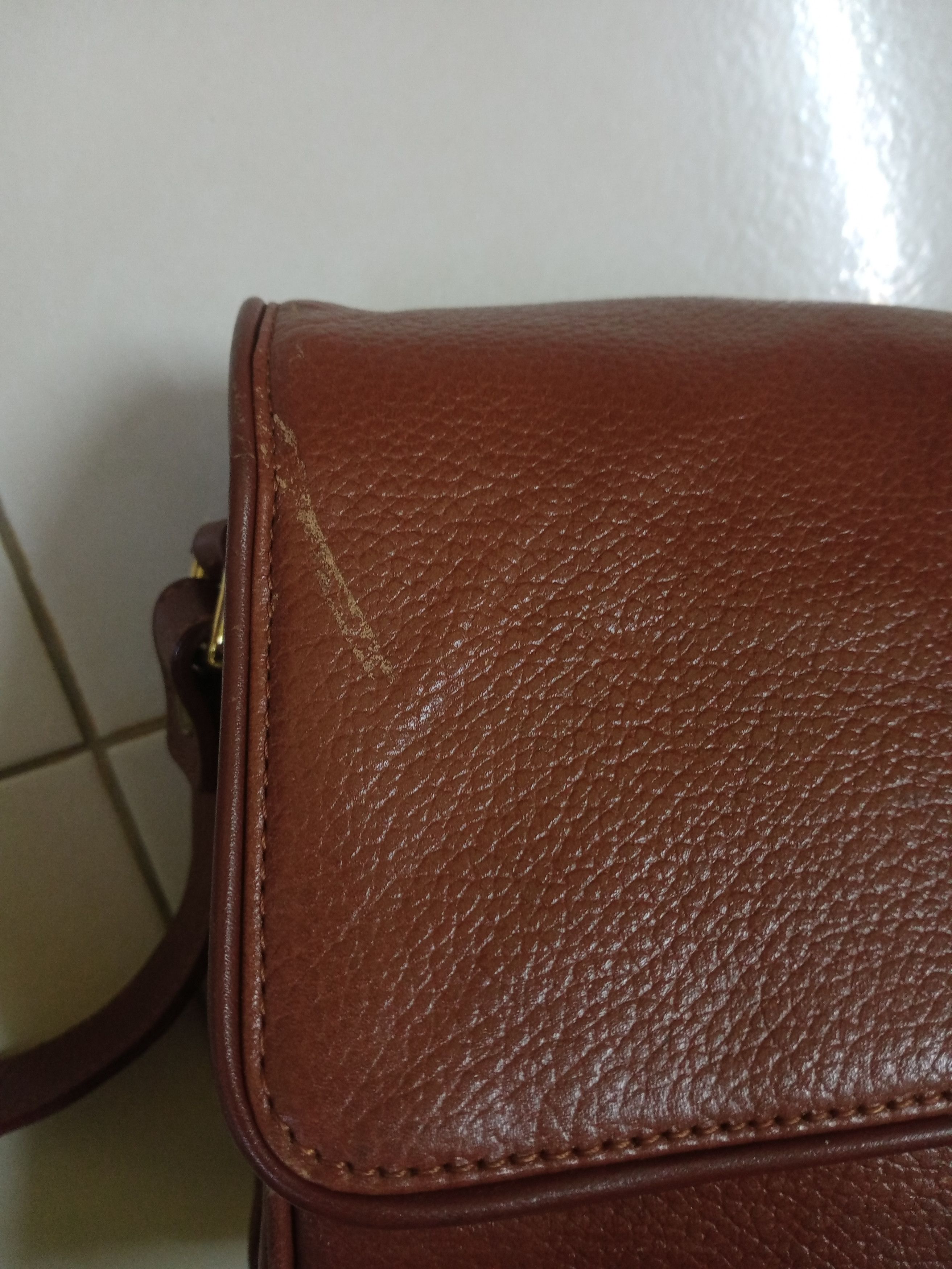 Burberry VINTAGE BURBERRY BROWN LEATHER CROSSBODY BAG Size ONE SIZE - 13 Thumbnail