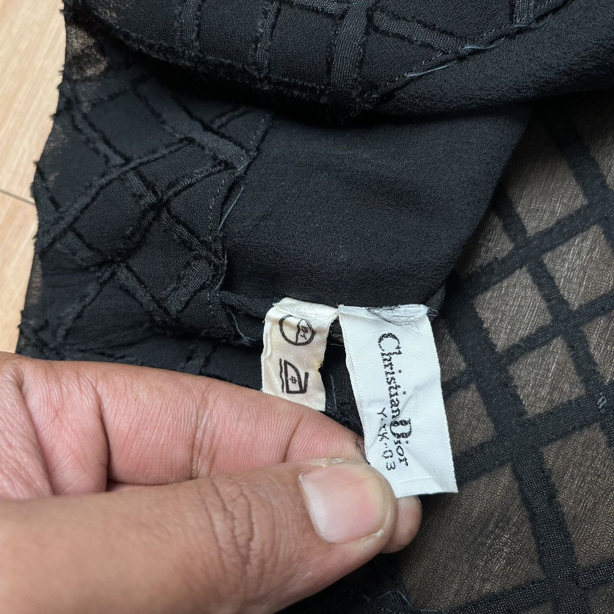 Christian Dior Monsieur × Vintage Vintage Lixiry Christian Dior Sheer Mesh Avant Garde Size M / US 6-8 / IT 42-44 - 4 Thumbnail
