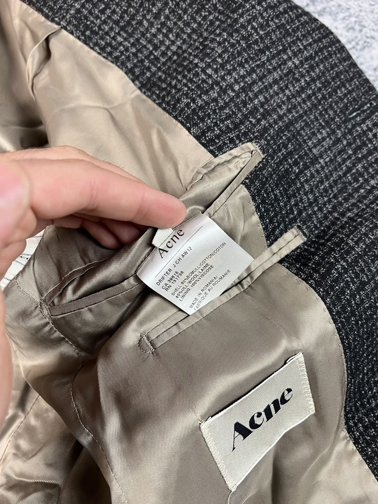 Acne Studios Acne studios tweed blazer jacket Size 50S - 11 Thumbnail