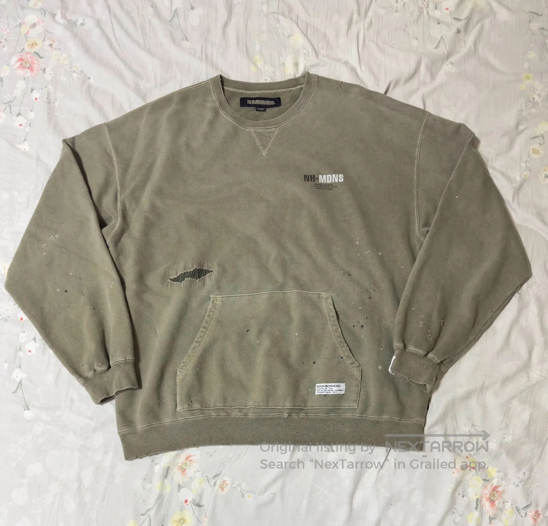 Madness Neighborhood Madness 24AW Washed Crewneck Sweatshirt. Size US XXL / EU 58 / 5 - 1 Thumbnail