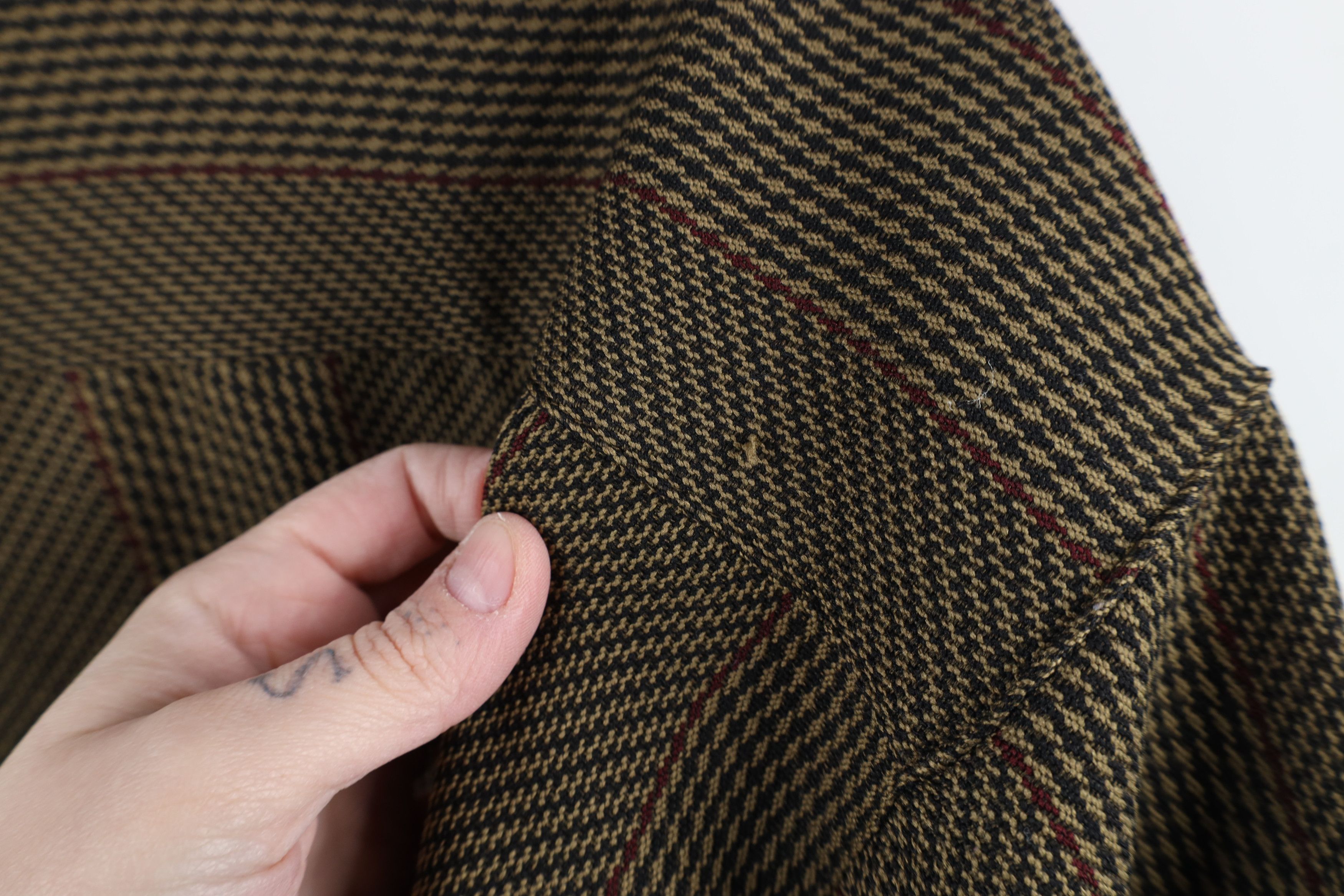 Vintage Vintage 90s Rockabilly Streetwear Houndstooth Button Shirt Size US L / EU 52-54 / 3 - 7 Thumbnail
