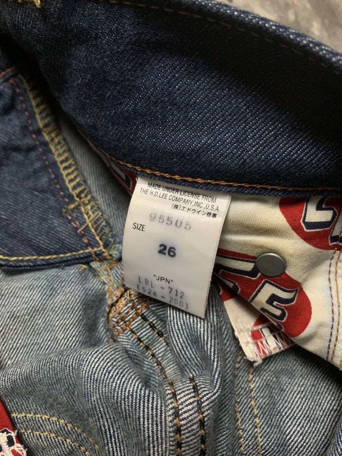 Hysteric Glamour Y2K Lee x Sly Japanese Super Flare Deep Indigo Raw Denim Size 26" / US 2 / IT 38 - 12 Thumbnail