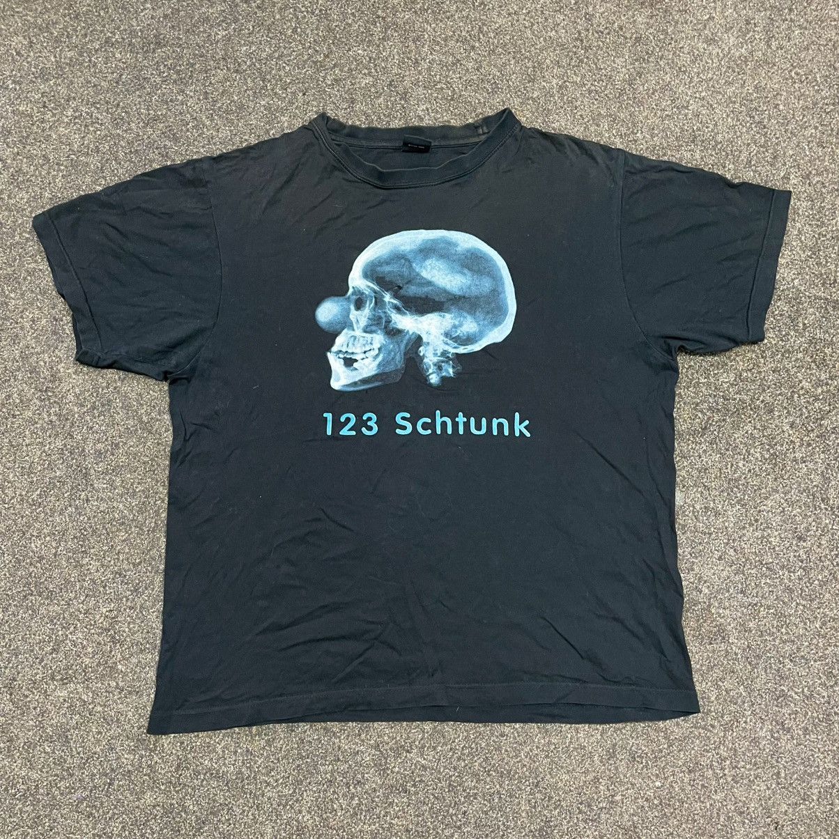 Vintage Vintage Y2K Skeleton Graphic Tee Faded Black Goth Relaxed L Size US L / EU 52-54 / 3 - 1 Thumbnail