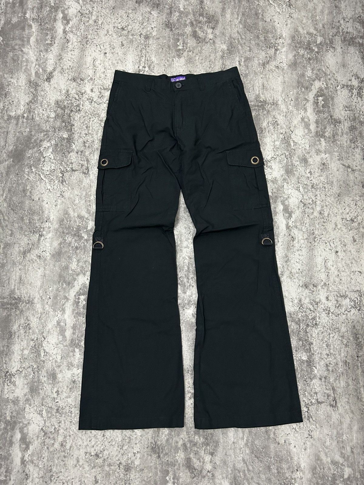 Pas De Deux Cargo Ring Pocket Flare Pants