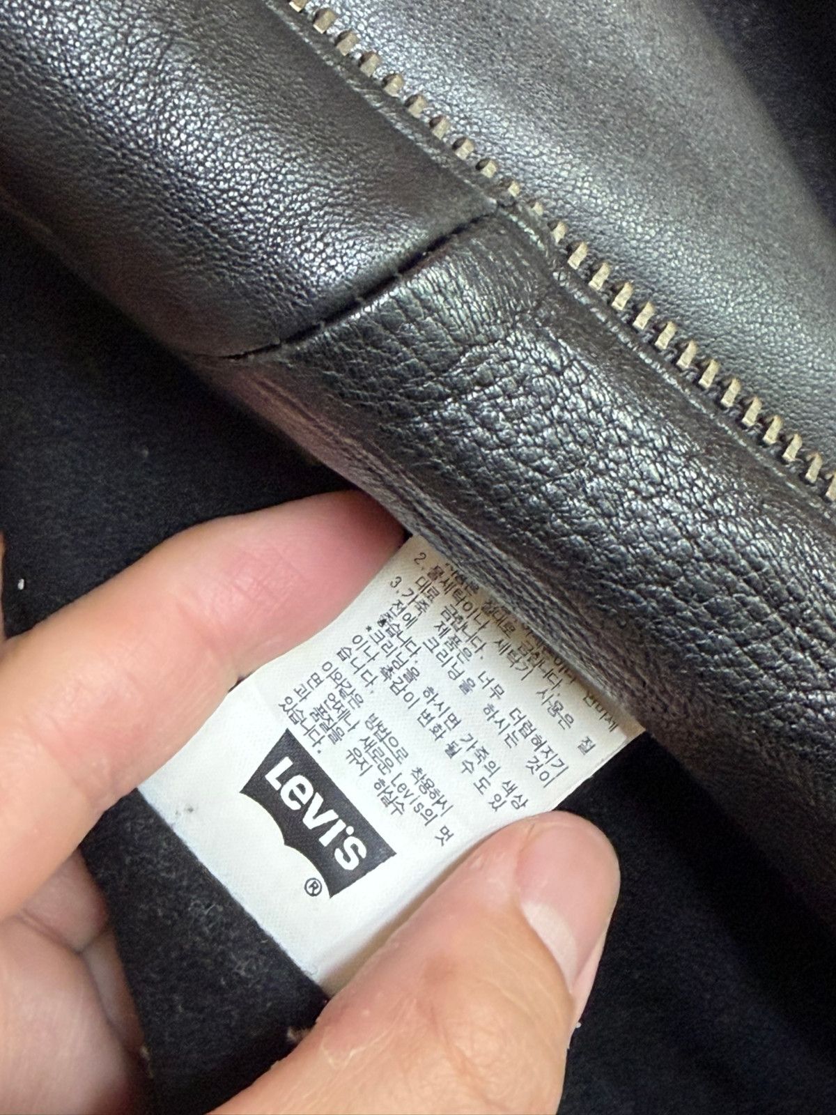 Levi's Levi’s / Lamb Leather Jacket Black / Size 100 (L) Size US M / EU 48-50 / 2 - 11 Thumbnail