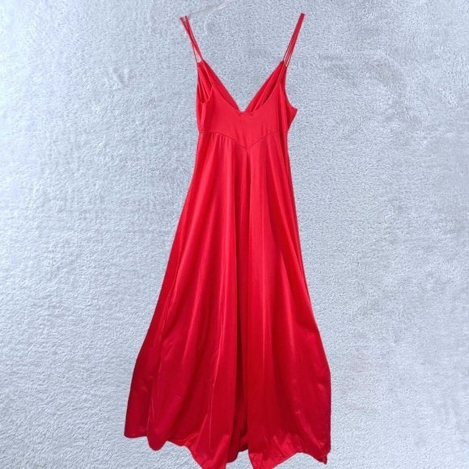Vintage VTG ERICA LOREN Long Slip‎ Dress Satin Maxi Y2k Lingerie S/M Size ONE SIZE - 2 Thumbnail