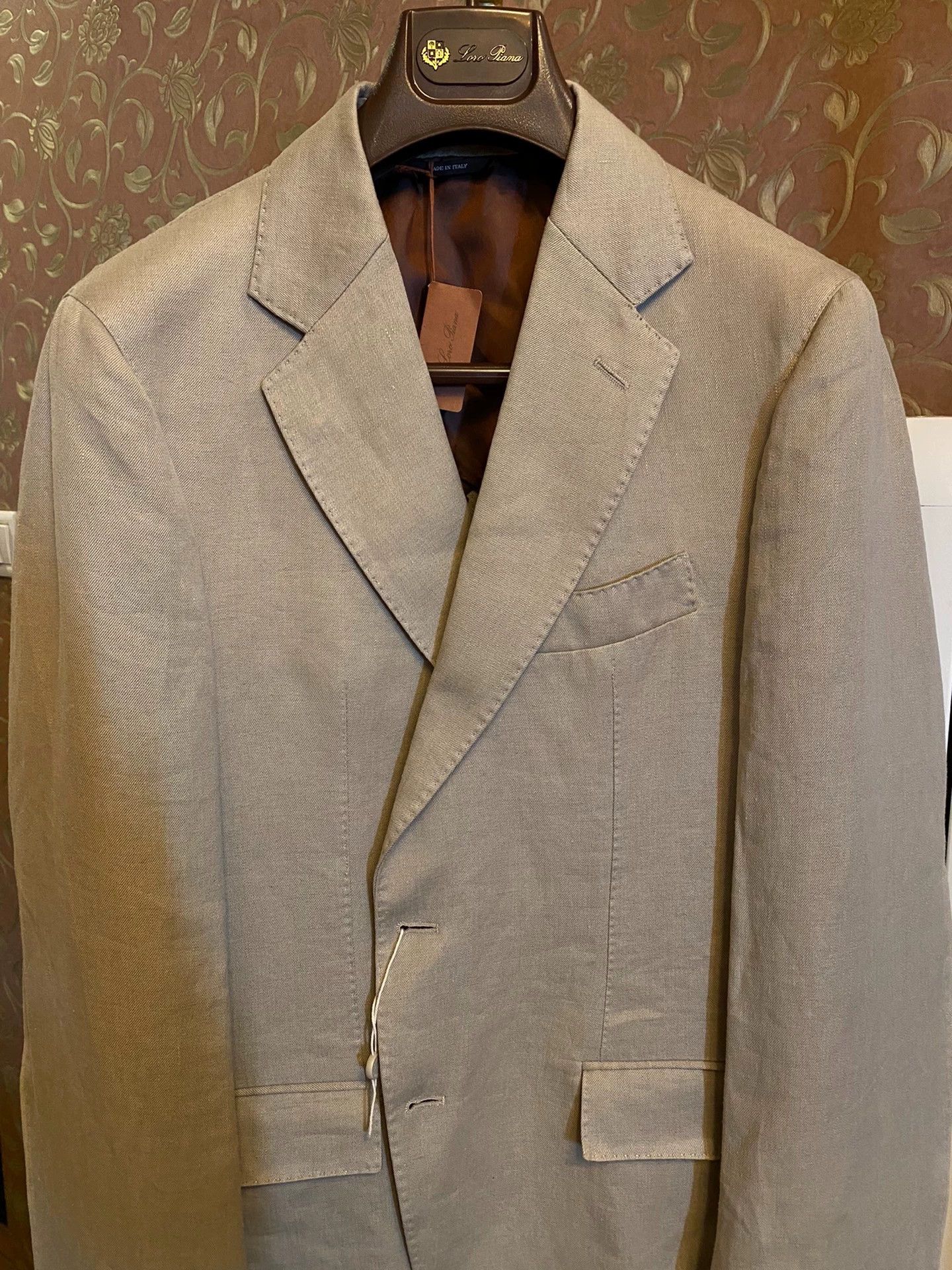 Loro Piana Loro Piana Handmade Italy 100% Heavy Linen Blazer Size 50R - 2 Thumbnail