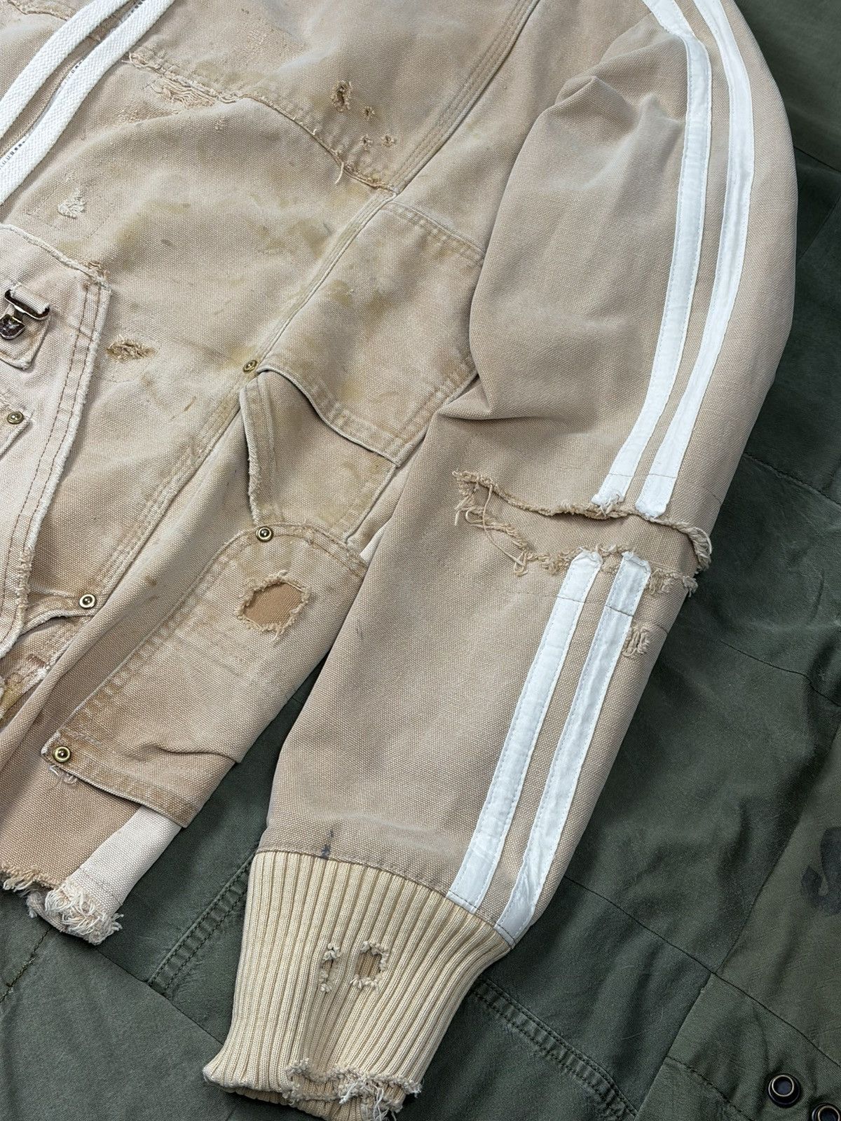 Greg Lauren Carhartt Canvas Track Jacket Size US XL / EU 56 / 4 - 3 Thumbnail