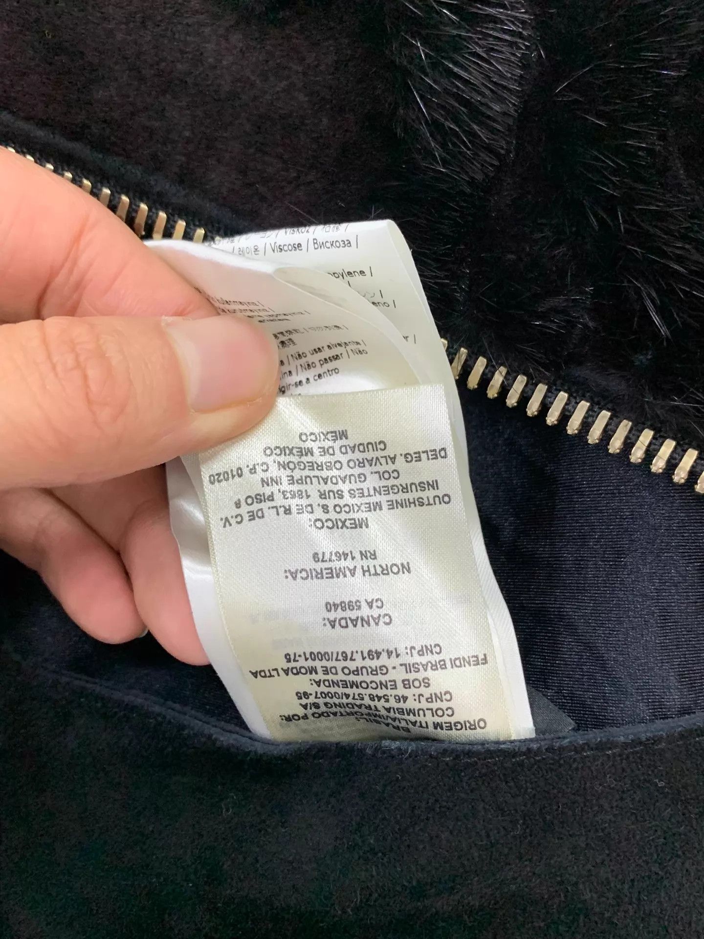 Fendi Fendi Mink Fur Paneled Black Near New 36 Jacket Size XS / US 0-2 / IT 36-38 - 9 Thumbnail