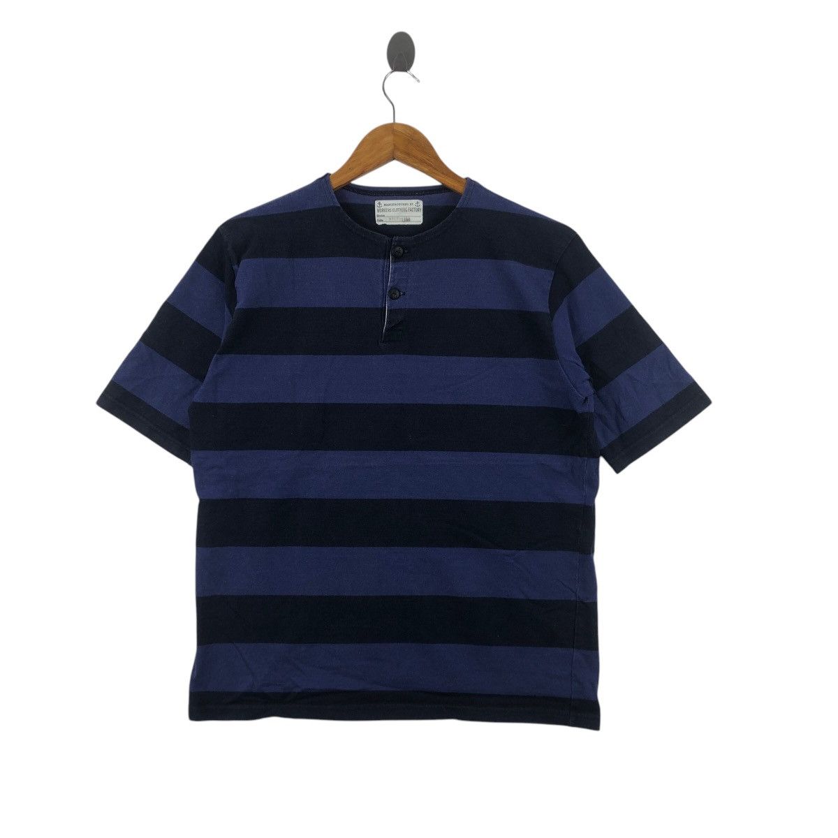 Vintage Vintage WORKERS CLOTHING FACTORY Natural Dye Tee Shirt Top Size US M / EU 48-50 / 2 - 1 Thumbnail