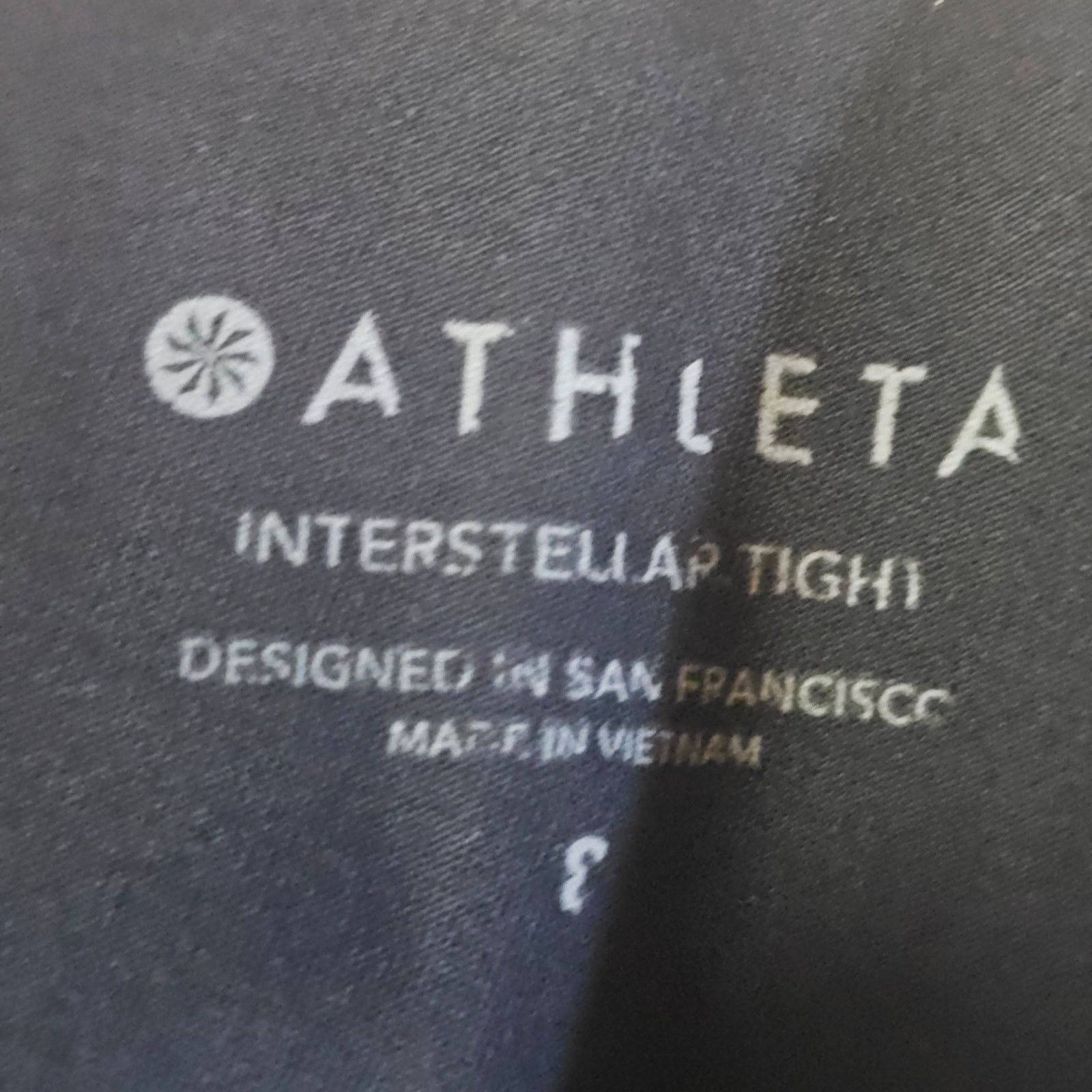 Athleta Athleta Interstellar Tight P Black Gray Pant 8 3562 Size 30" / US 8 / IT 44 - 3 Thumbnail