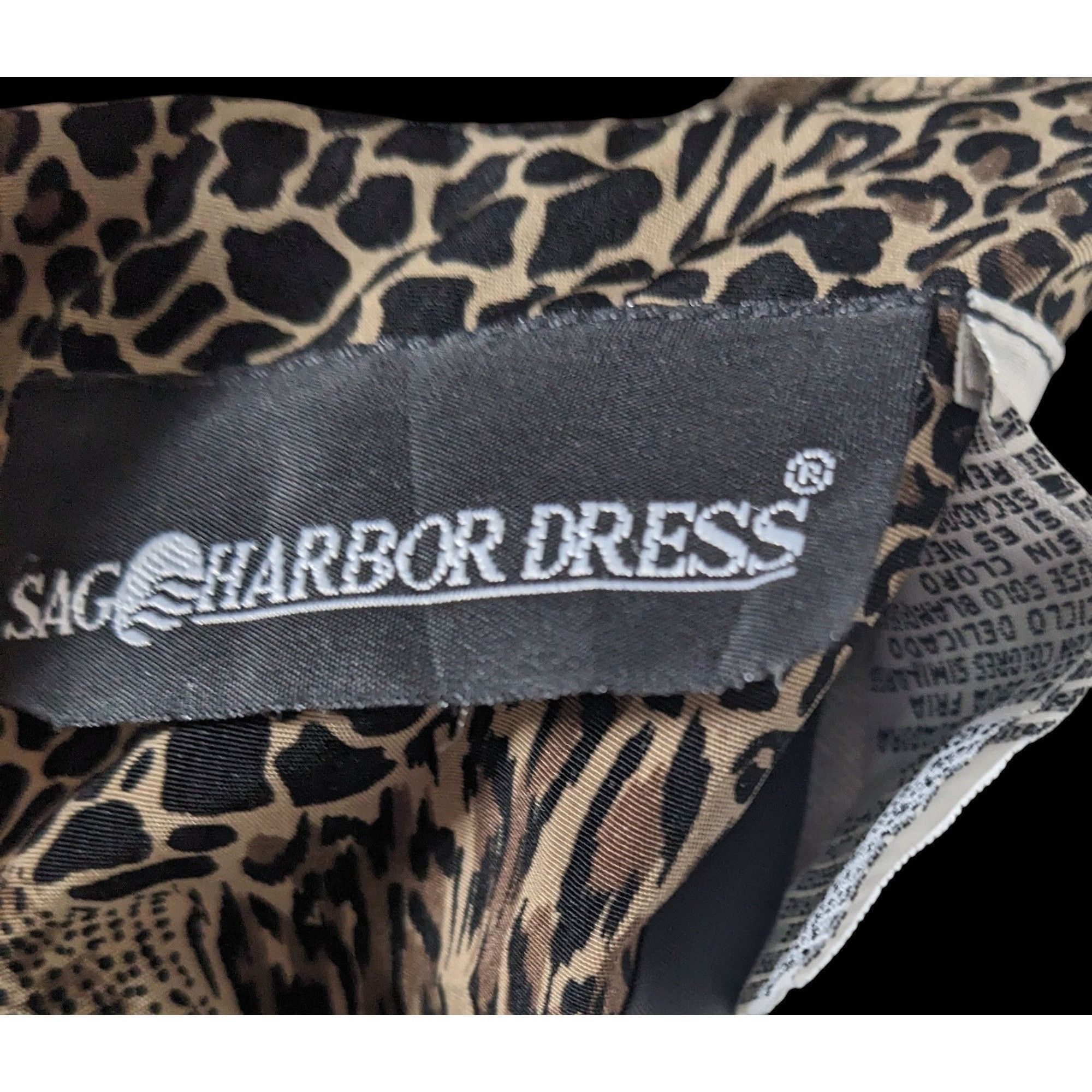 Other Vintage 90s Mixed Animal Print Peplum Sag Harbor Dress Size XL / US 12-14 / IT 48-50 - 4 Thumbnail