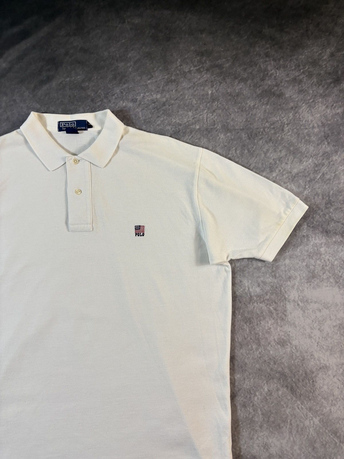 Polo Ralph Lauren × Vintage 1990s Polo Shirt Vintage Ralph Lauren Polo American Flag USA Size US L / EU 52-54 / 3 - 2 Thumbnail