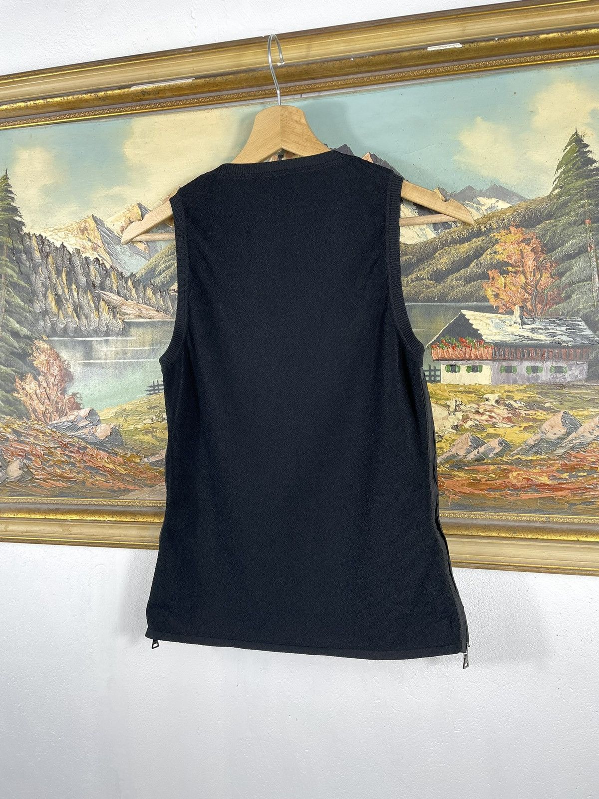 Prada × Vintage Prada Vintage Retro Y2k 00s Nylon Mesh Tank Top Blouse Size M / US 6-8 / IT 42-44 - 9 Thumbnail