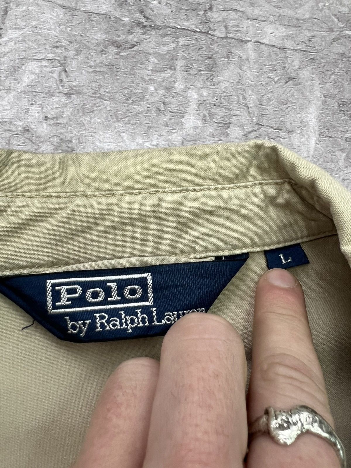 Polo Ralph Lauren × Vintage Vintage 90s Polo Ralph Lauren Harrington style boxy jacket Size US L / EU 52-54 / 3 - 7 Thumbnail
