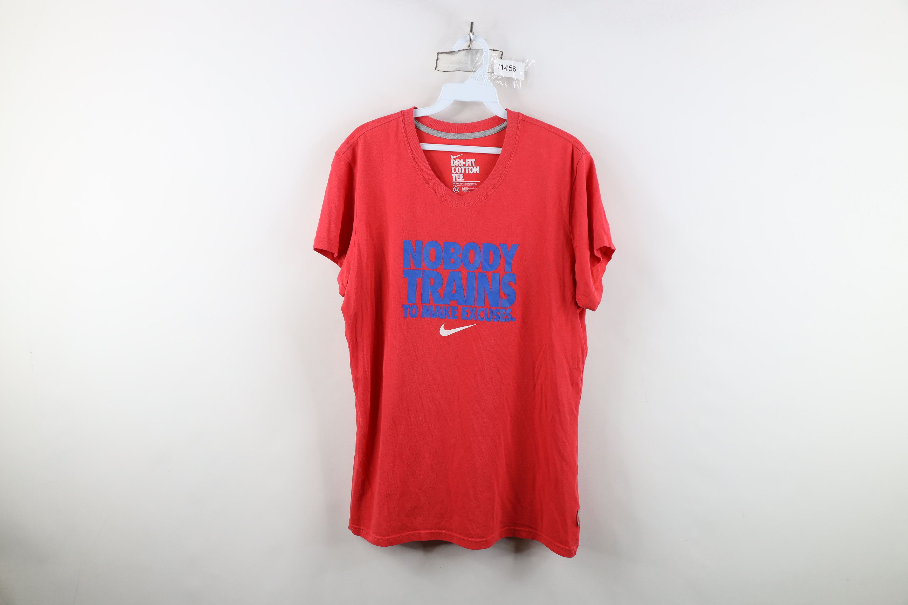 Nike Vintage Y2K Nike Center Swoosh Short Sleeve T-Shirt Pink Size XL / US 12-14 / IT 48-50 - 1 Thumbnail