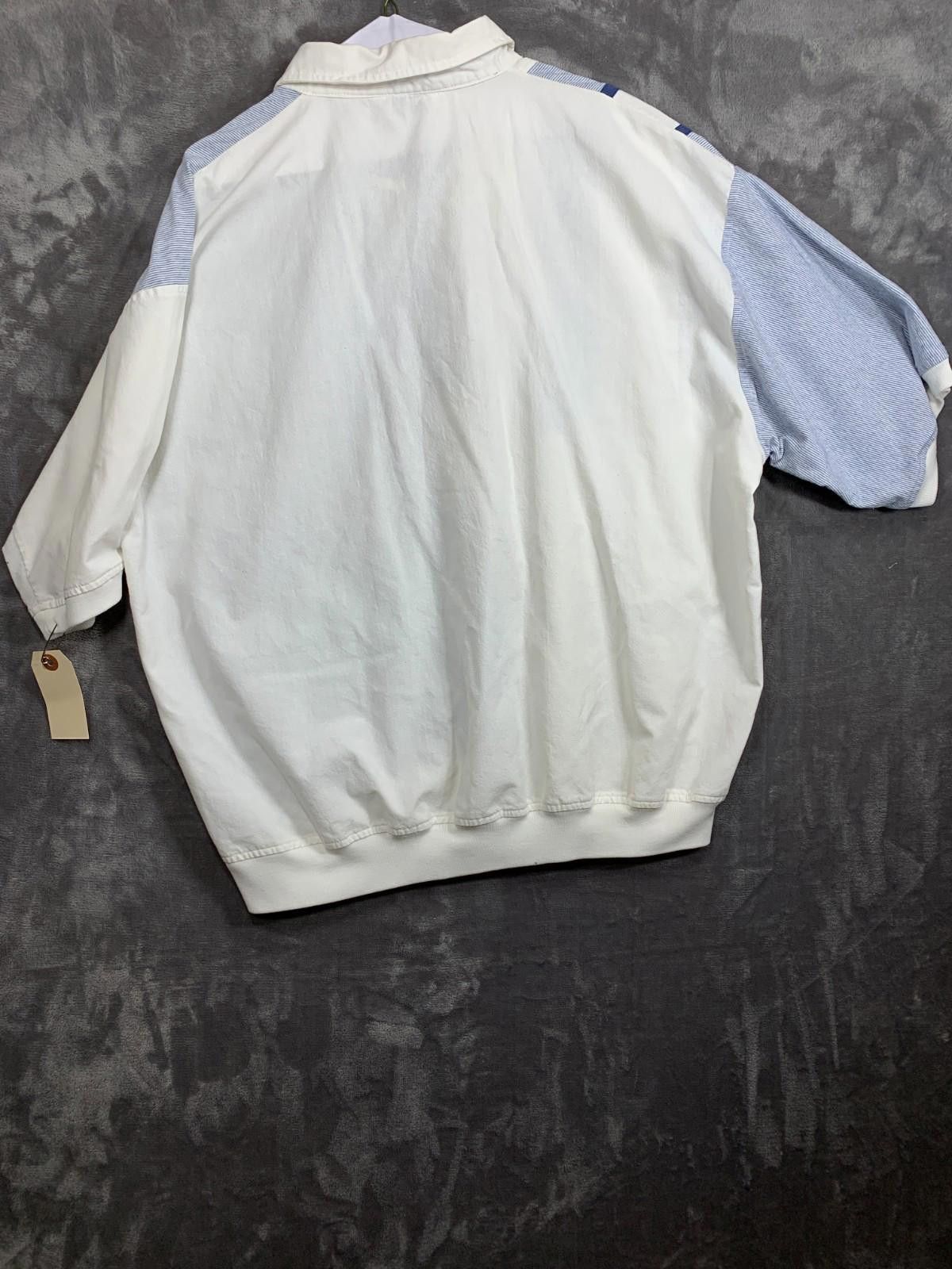 Designer Vintage Wentworth SS Polo Pocket Shirt Stripes (#113) Size US XL / EU 56 / 4 - 2 Thumbnail