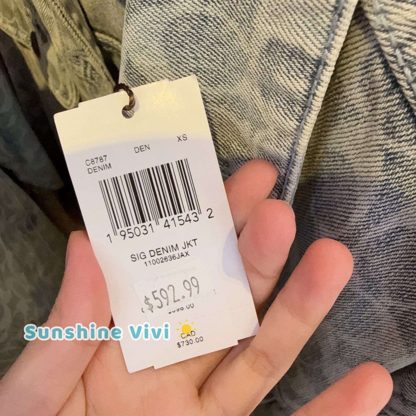 Coach NWT COACH Signature Denim Jacket Woman's C8787 XS Size XS / US 0-2 / IT 36-38 - 7 Thumbnail