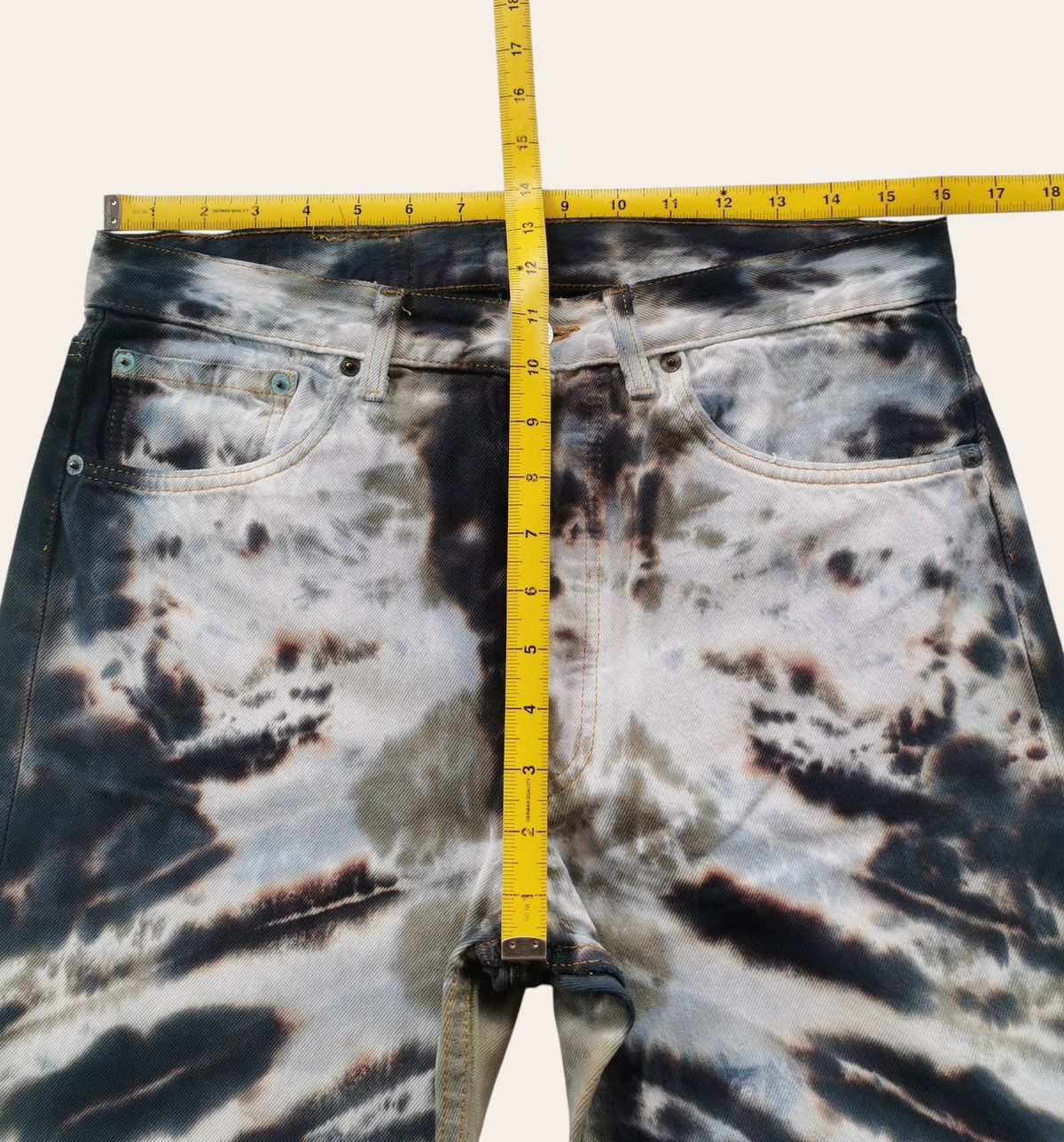 Levi's Vintage Levis 501 Bleach Tie Dye Denim Jeans Size US 32 / EU 48 - 16 Thumbnail