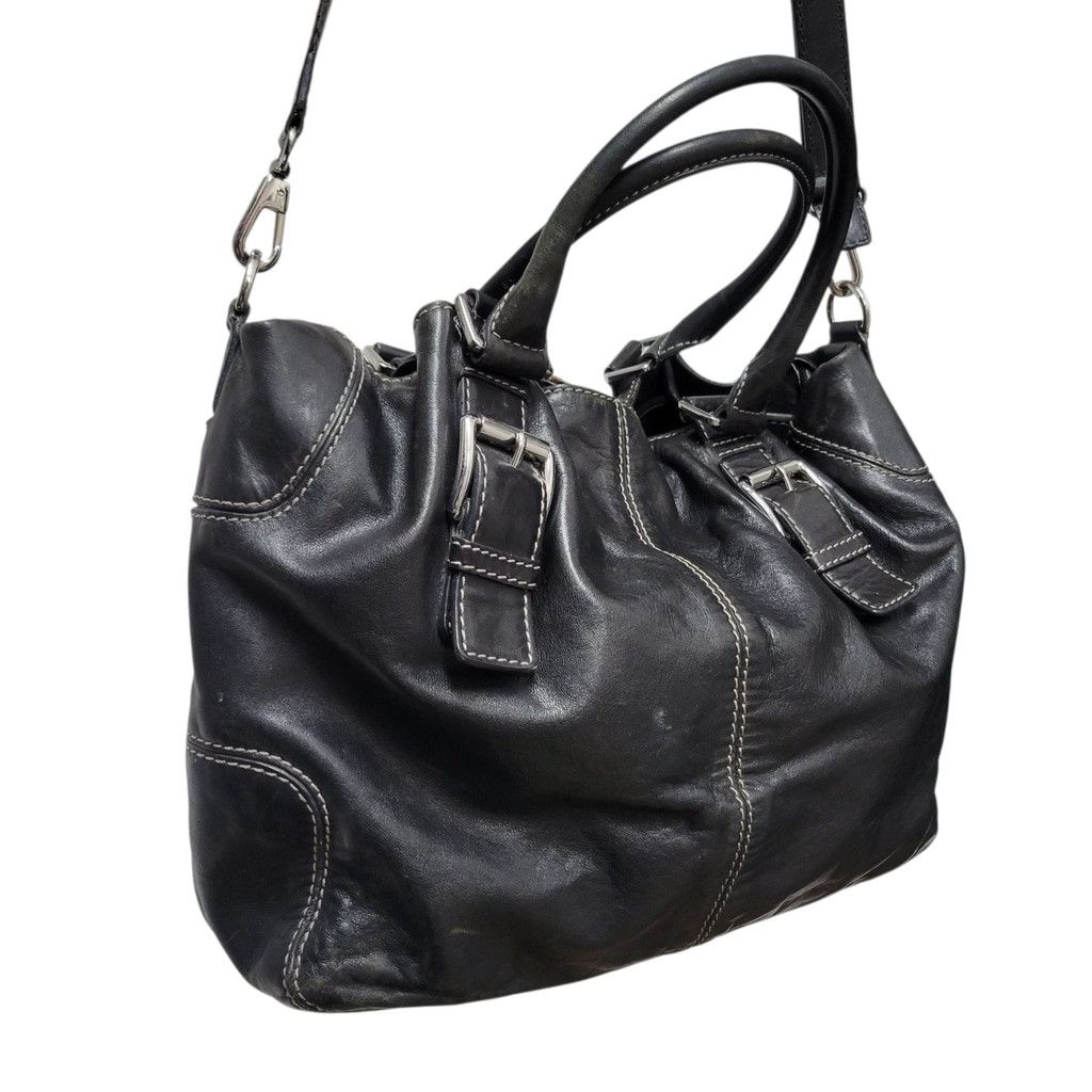 Michael Kors Michael Kors Women's Drawstring Black Shoulder Satchel Bag Size ONE SIZE - 9 Thumbnail
