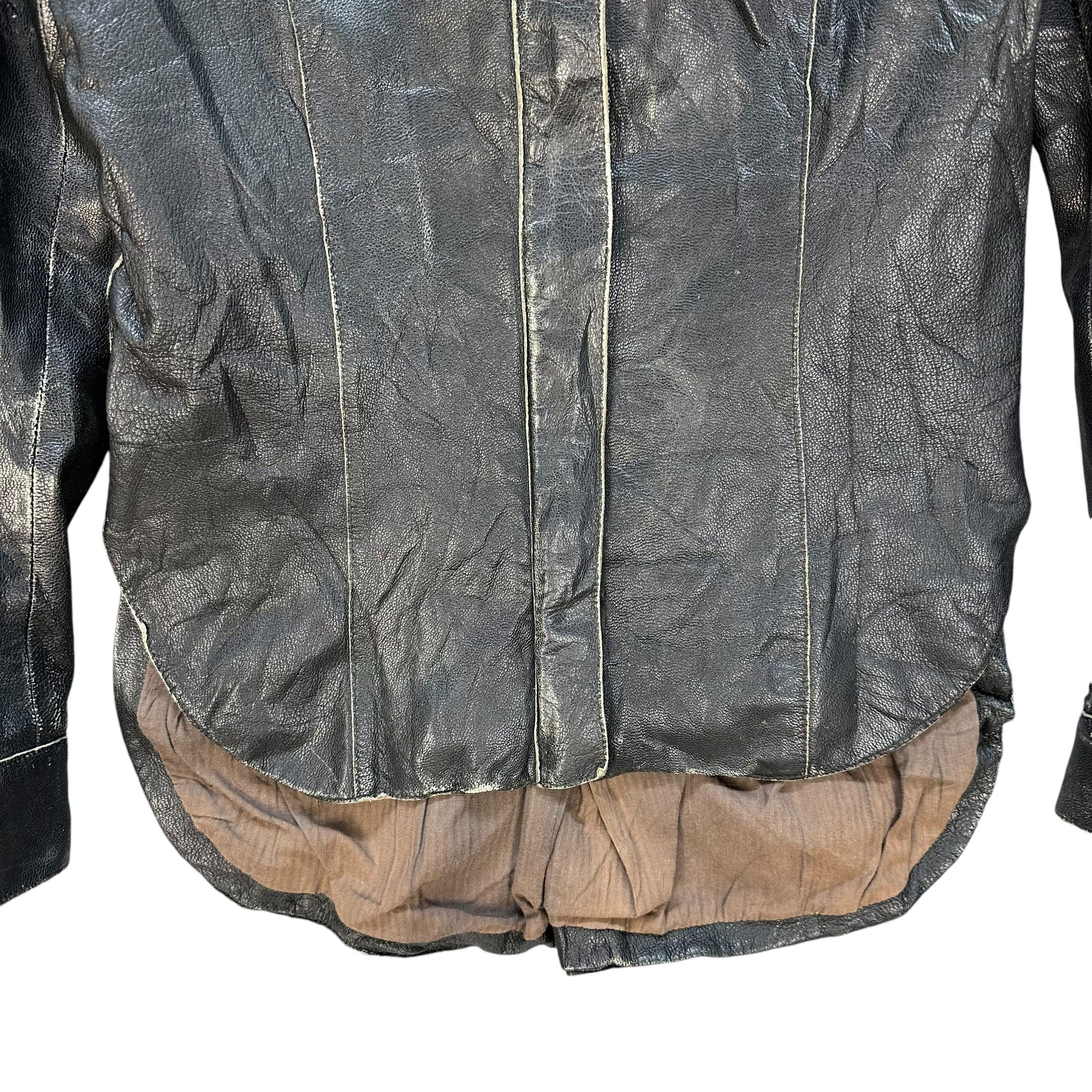 Vintage MARCO TAGLIAFERRI Vintage Leather Jacket #012-1426 Size M / US 6-8 / IT 42-44 - 3 Thumbnail