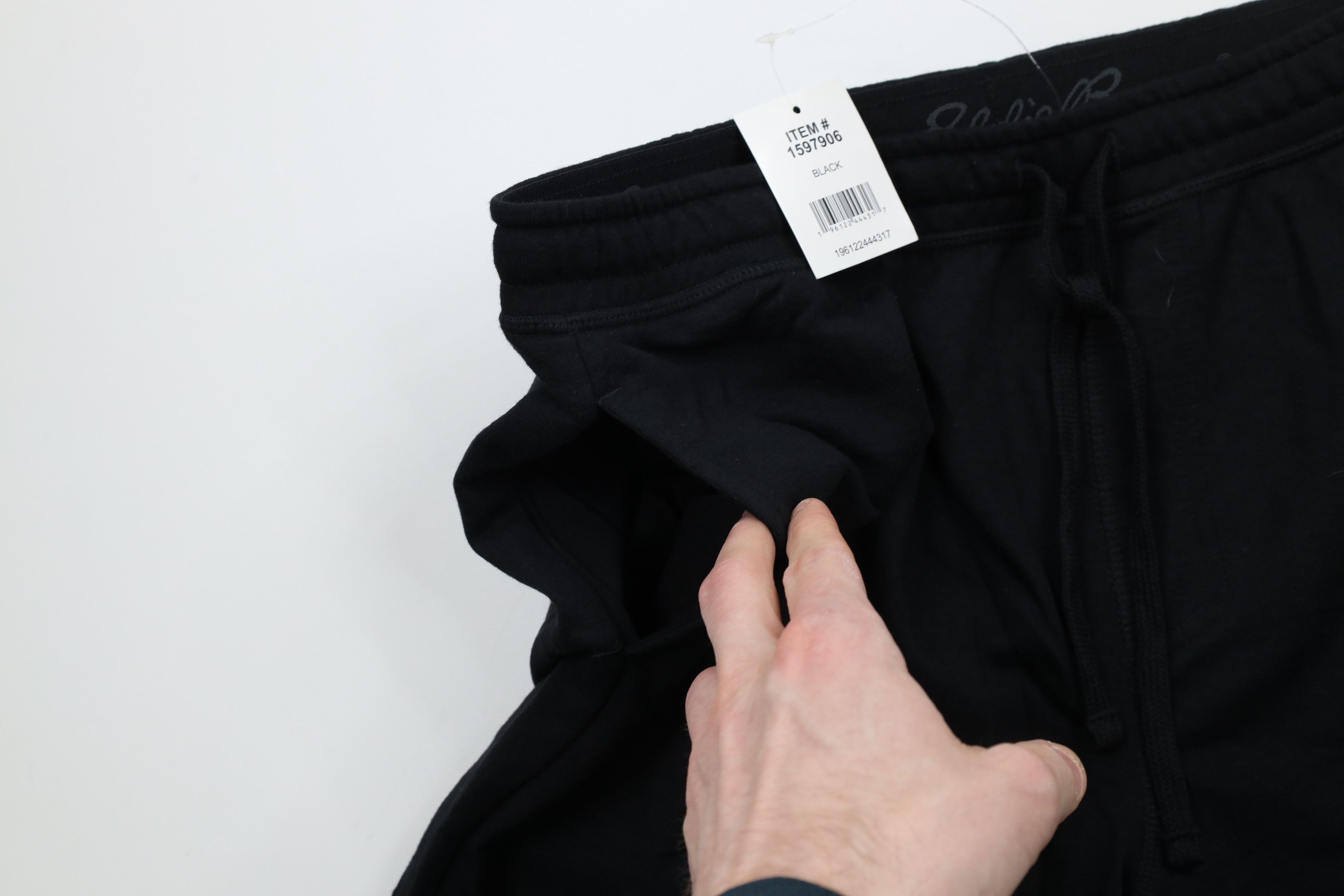 Eddie Bauer × Vintage New Eddie Bauer Out Knit Above Knee Lounge Shorts Black Size US 32 / EU 48 - 5 Thumbnail