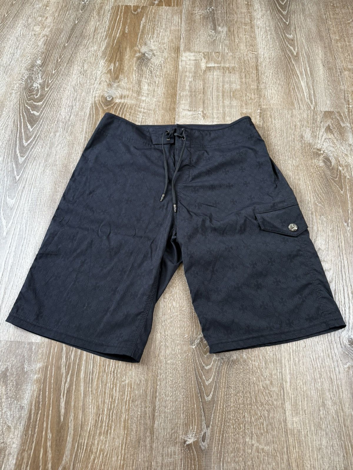 Chrome Hearts Chrome Hearts Cross Pattern Shorts Size US 31 - 1 Thumbnail