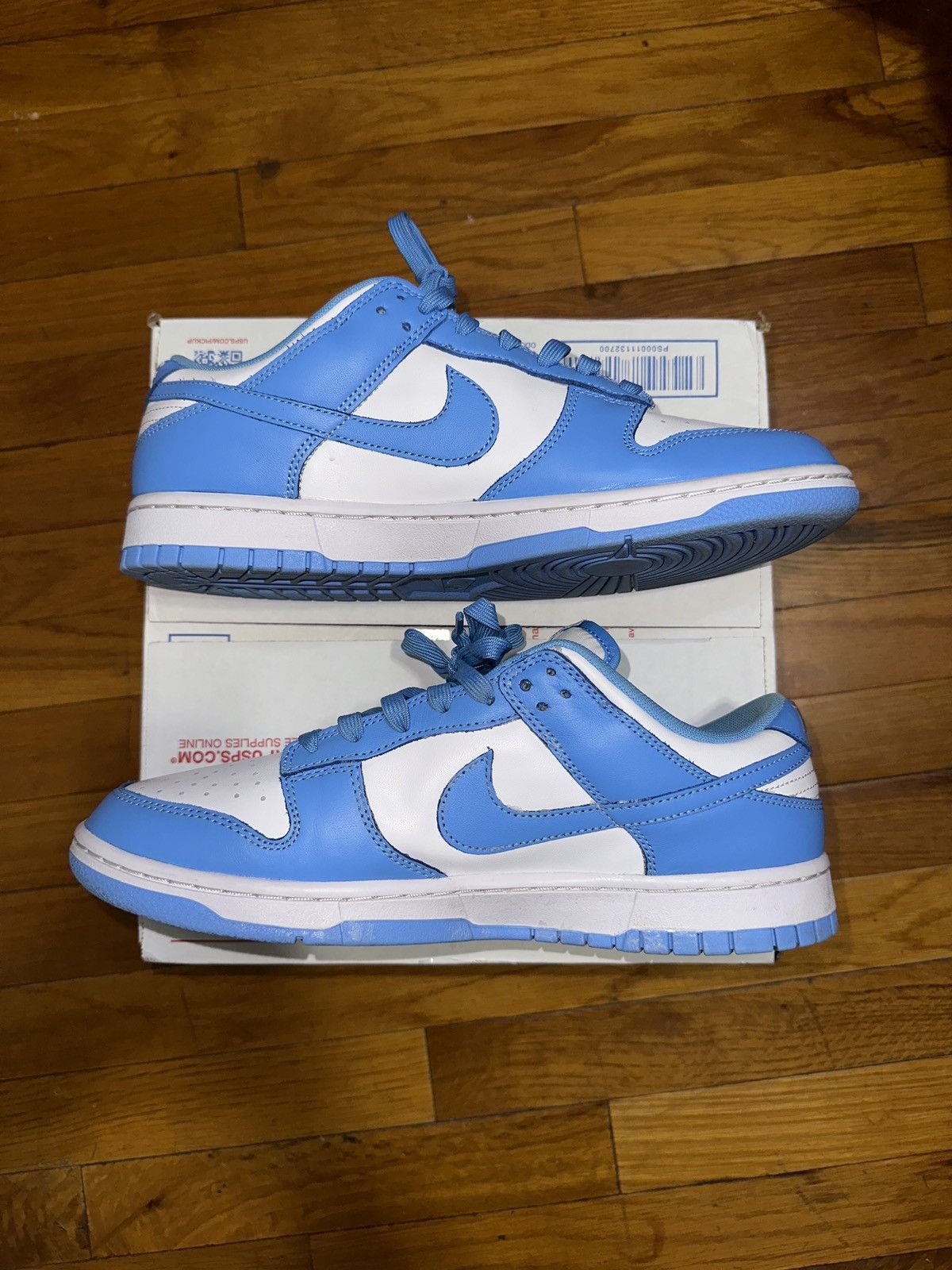 Nike Nike Dunk Low UNC (2021) Size US 10.5 / EU 43-44 - 1 Thumbnail