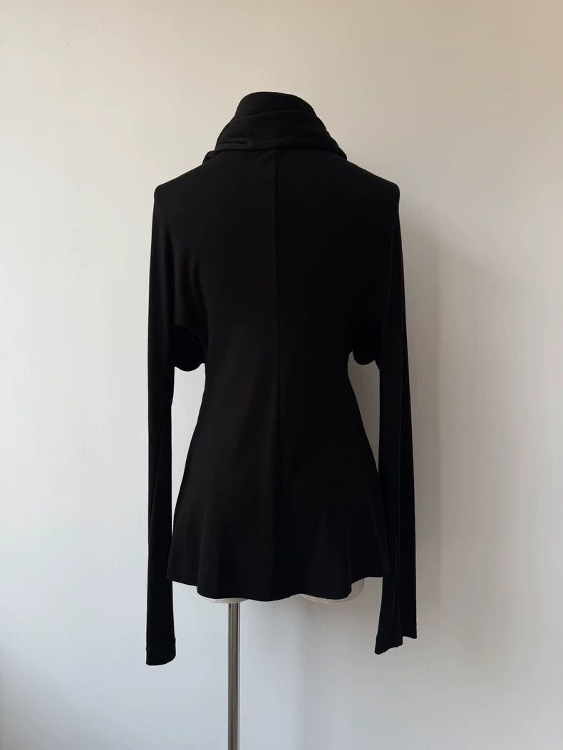 Yohji Yamamoto Yohji Yamamoto Yohji Yamamoto Black Scarf Layered Top Size US M / EU 48-50 / 2 - 4 Thumbnail