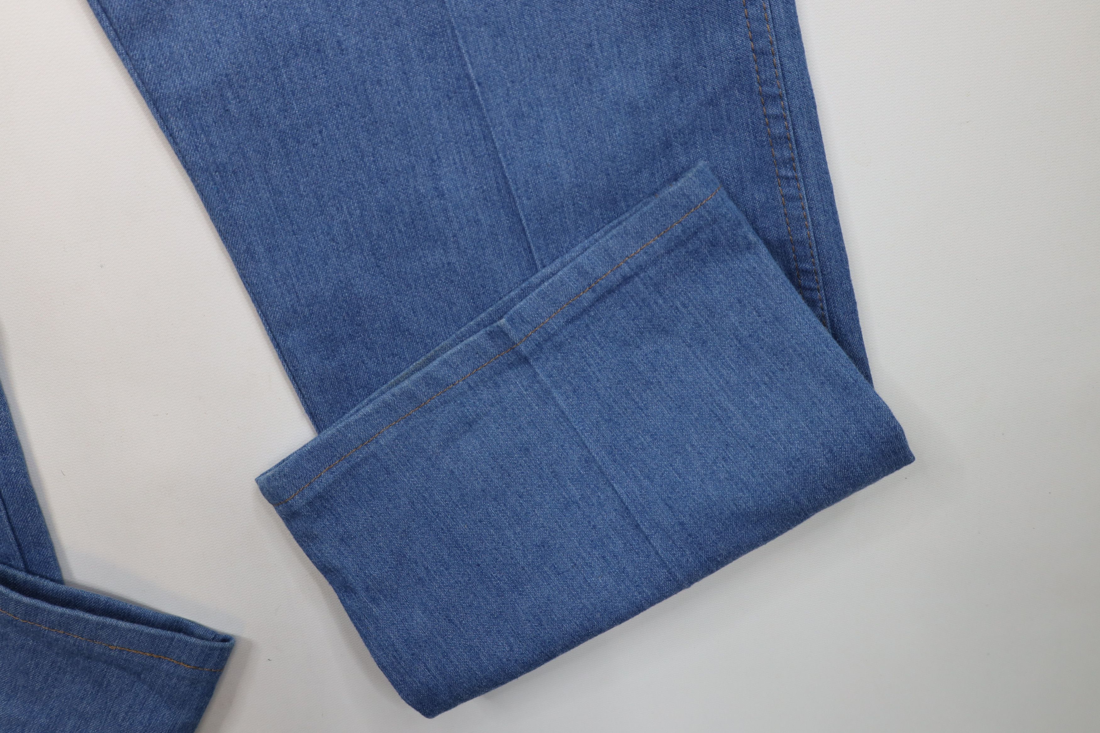 Vintage × Wrangler Vintage 90s Wrangler Faded Flared Wide Leg Denim Jeans Blue Size US 40 / EU 56 - 5 Thumbnail