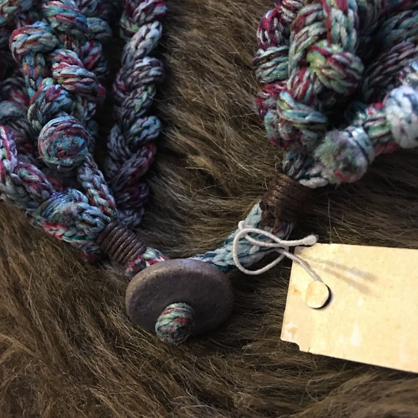 Jewelry Handmade multi strand knotted yarn necklace Size ONE SIZE - 6 Thumbnail