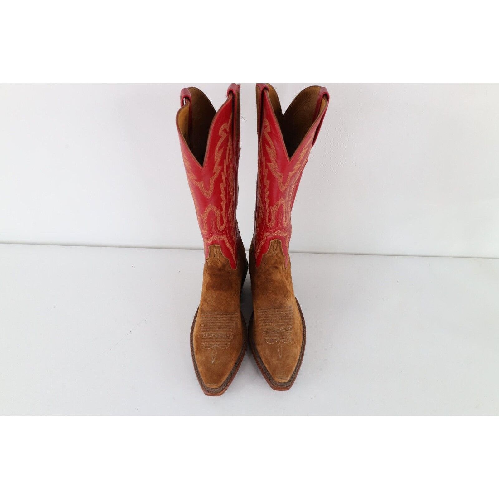 Lucchese Lucchese Classics Handmade Tribal Suede Leather Cowboy Boots Size US 5.5 / IT 35.5 - 2 Thumbnail
