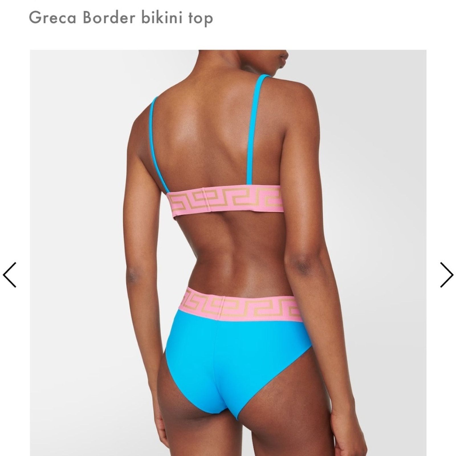 Versace NWT Versace Greco SET blue & pink bikini swim - both size 5 Size 34" / US 12 / IT 48 - 3 Thumbnail