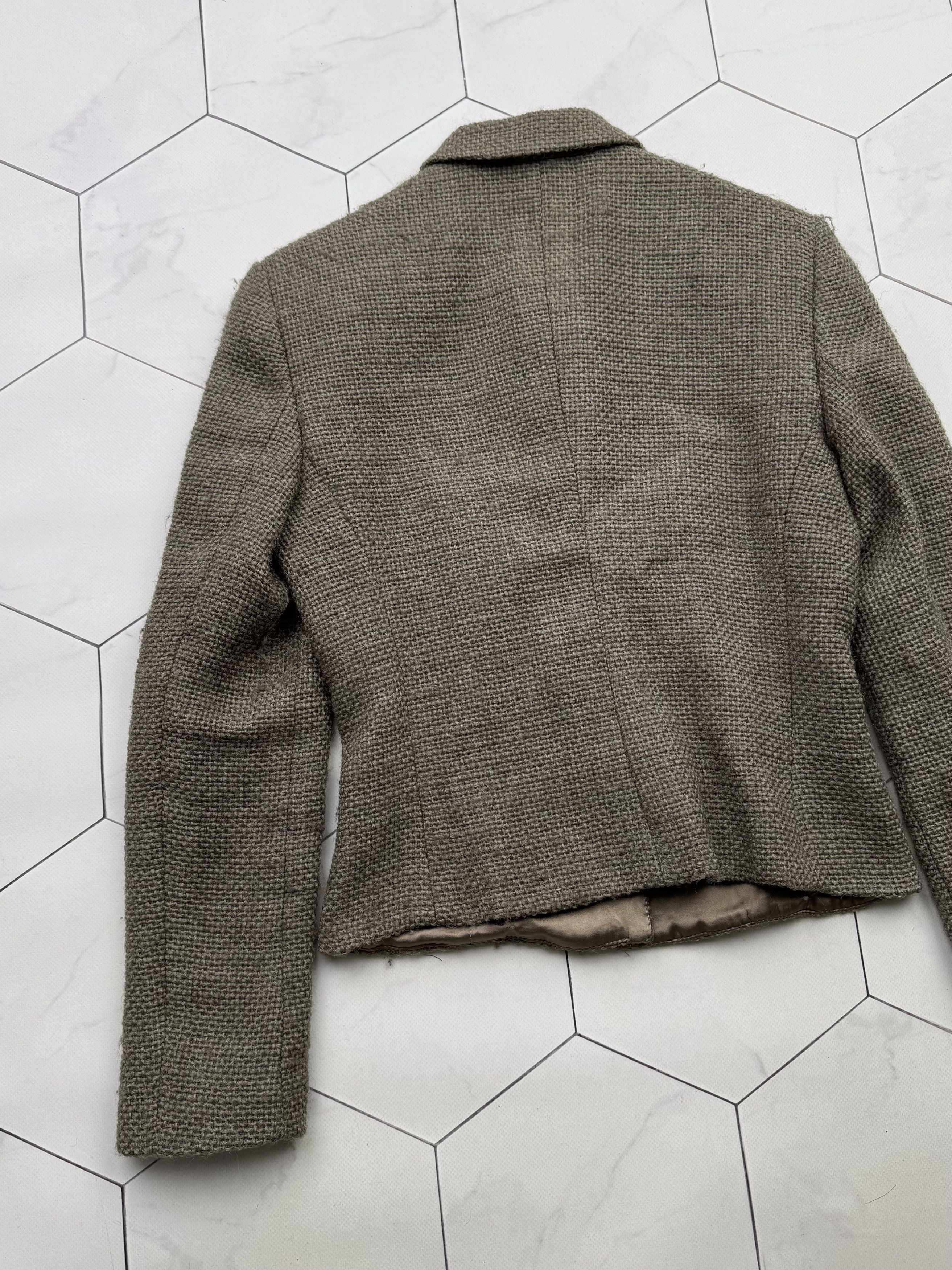 Armani Collezioni Armani Collezioni 2000s Rare Wool/Silk Cropped Jacket (B200) Size S / US 4 / IT 40 - 10 Thumbnail