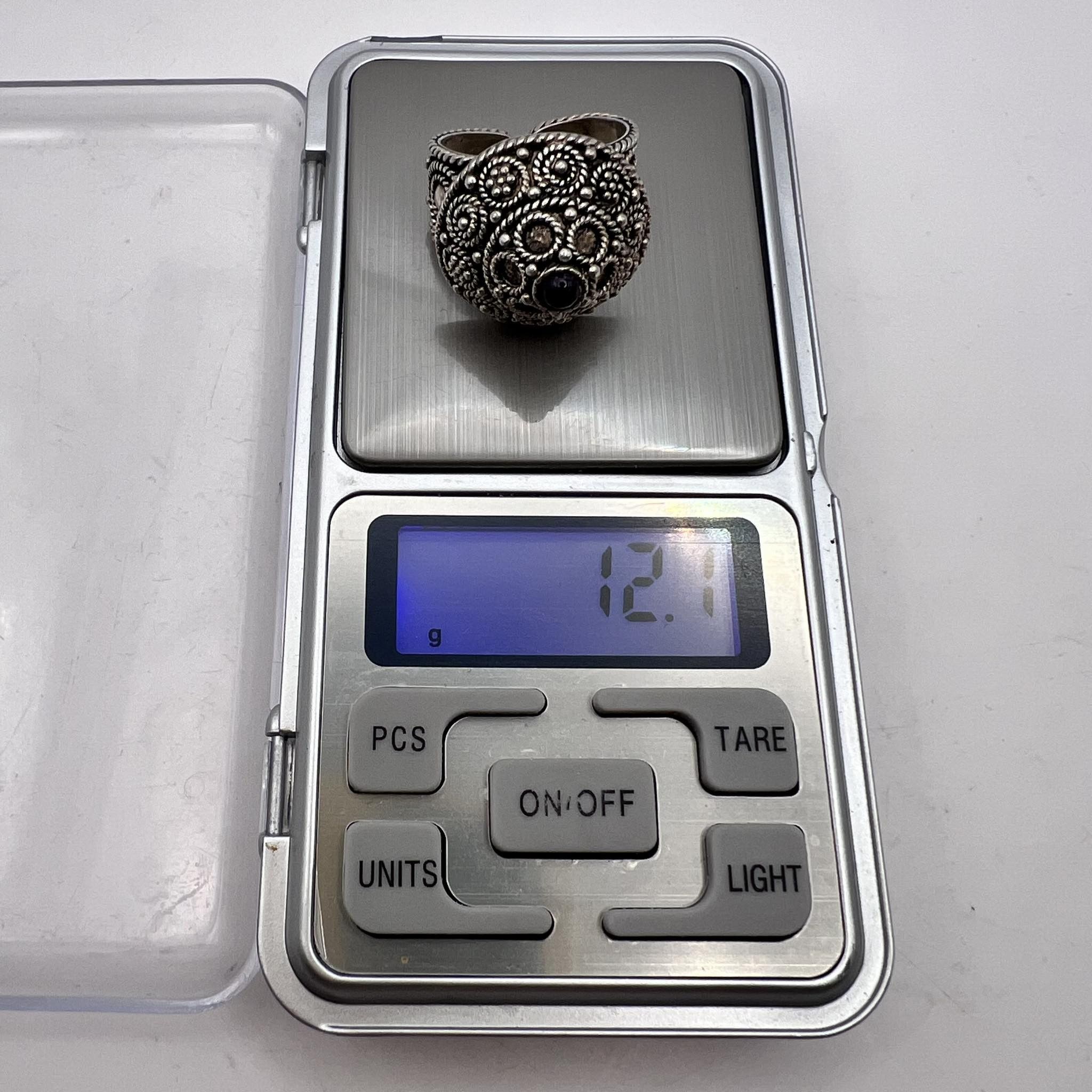 Vintage Vintage Sterling Silver 925 Ring Signed 12 gr Size 8.5 Size ONE SIZE - 2 Thumbnail