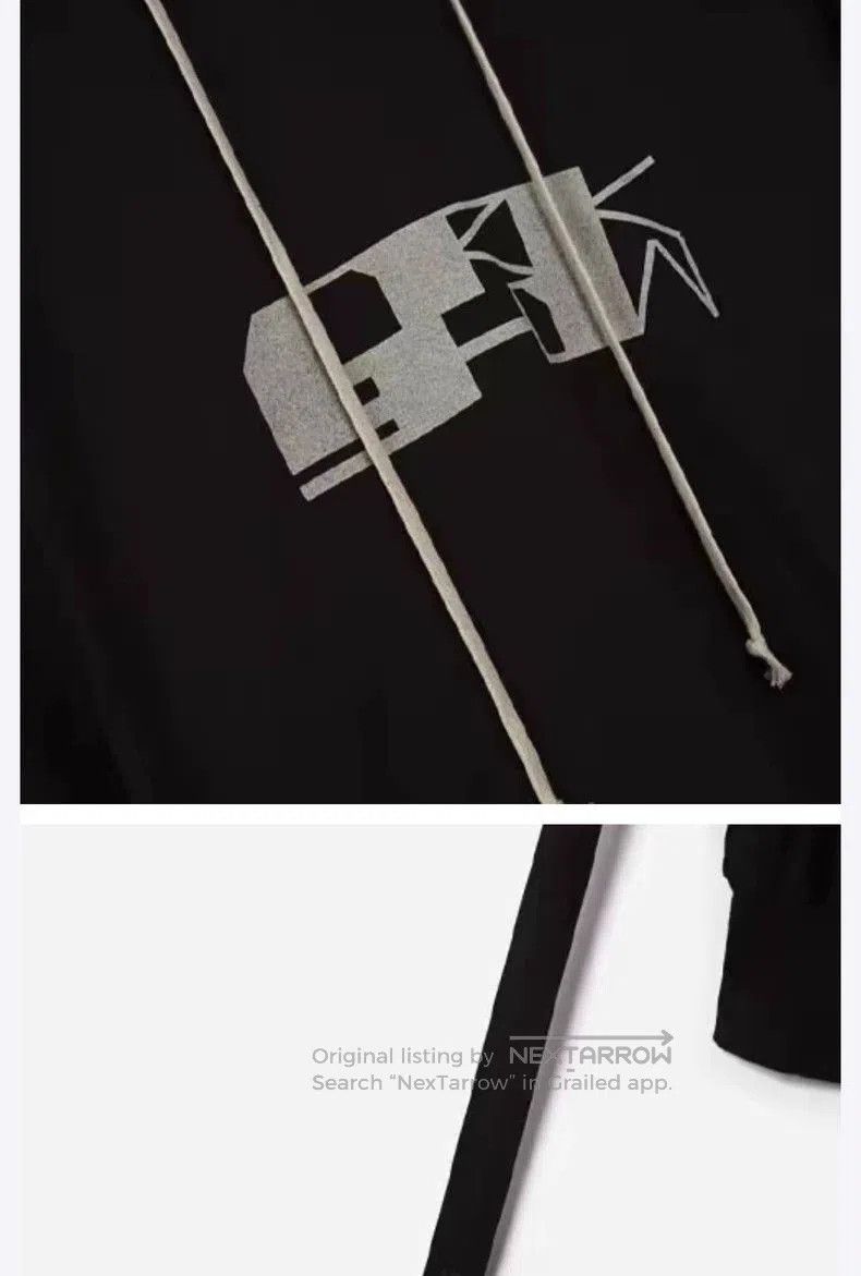 Rick Owens Rick Owens Pattern printed hooded pullover sweater. Size US L / EU 52-54 / 3 - 4 Thumbnail
