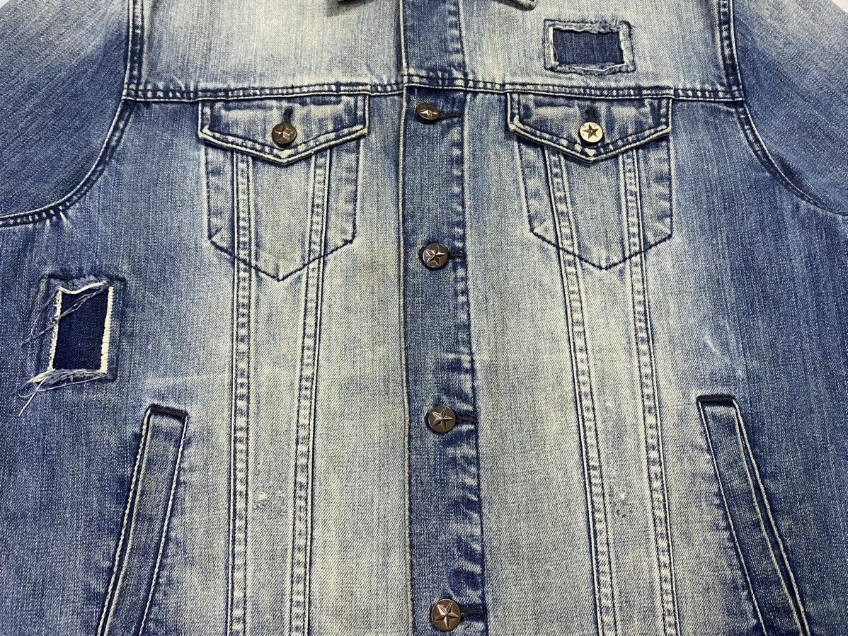 Jean Paul Gaultier Jean Paul Glaultier Distressed Denim Jacket Size US XL / EU 56 / 4 - 12 Thumbnail