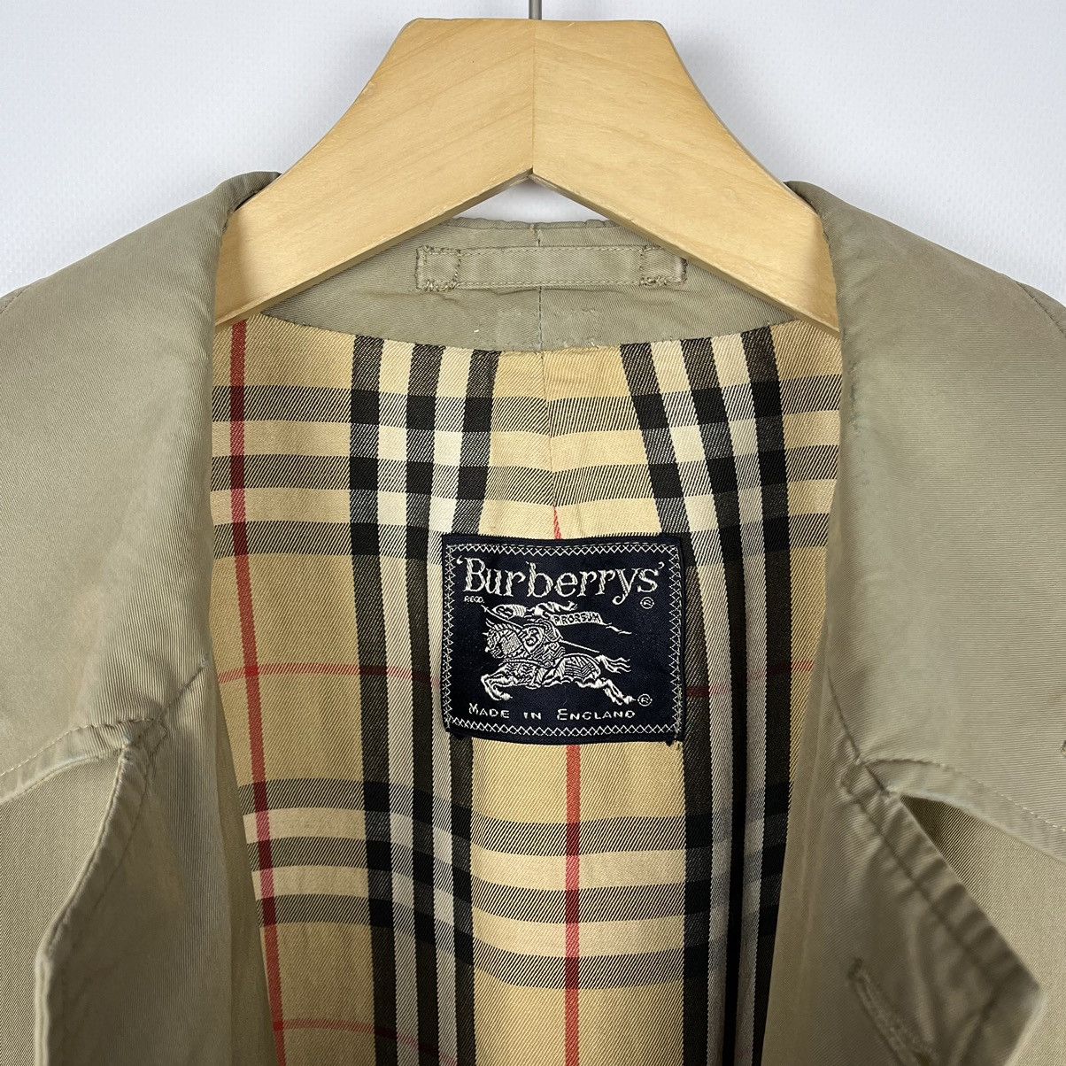 Burberry Vintage Burberrys prorsum Nova Check rare Trench Coat 90’s Size US M / EU 48-50 / 2 - 4 Thumbnail