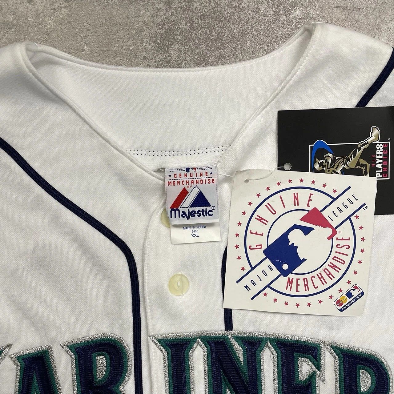 MLB × Majestic × Vintage DEADSTOCK ICHIRO SUZUKI #51 SEATTLE MARINERS MAJESTIC JERSEY Size US XXL / EU 58 / 5 - 6 Thumbnail