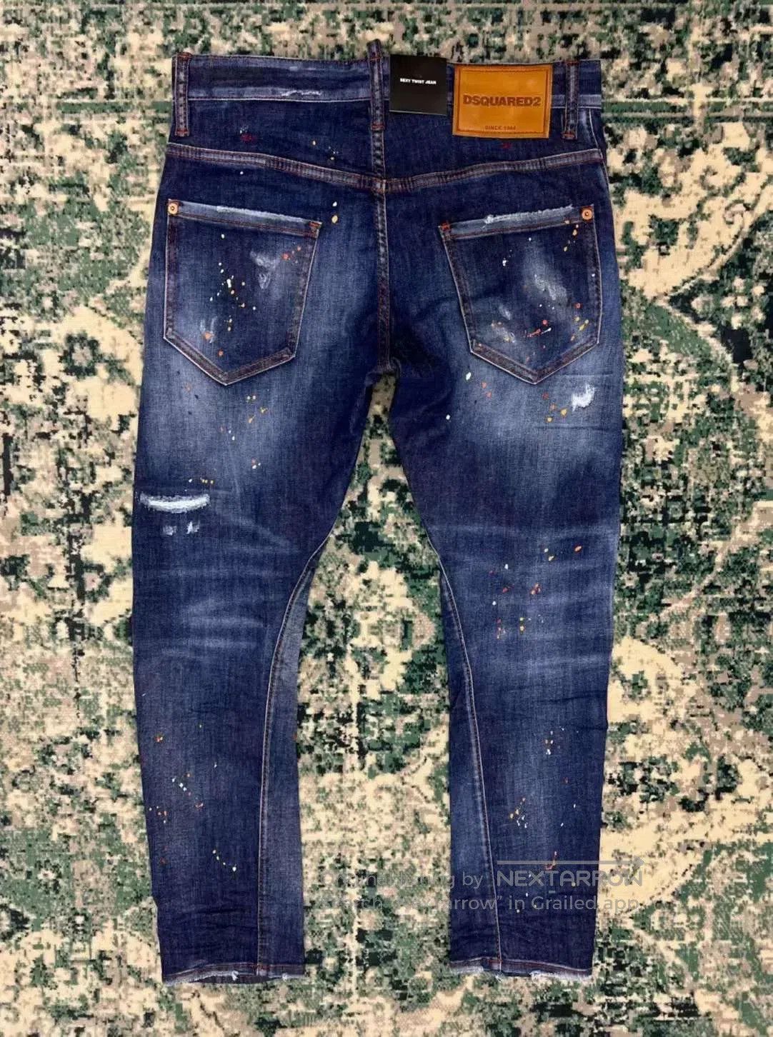 Dsquared2 sexy twist mid-rise skinny jeans. Size 41" - 2 Thumbnail