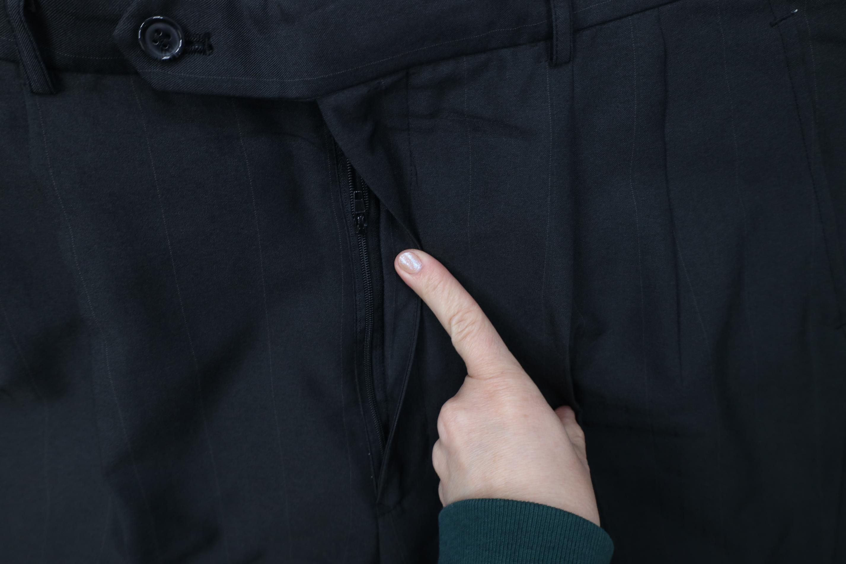Vintage Vintage 90s Streetwear Knit Wide Leg Chino Pants Dark Gray Size US 40 / EU 56 - 5 Thumbnail