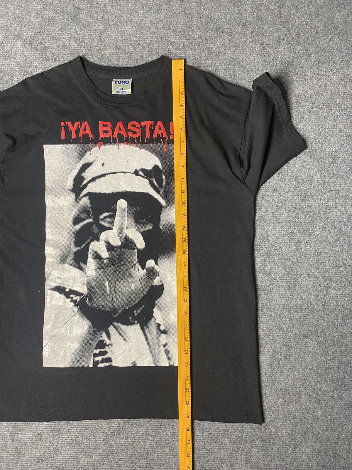 Vintage Vintage 90's Ya Basta Ezln Mexico Army T-Shirt Size US L / EU 52-54 / 3 - 6 Thumbnail
