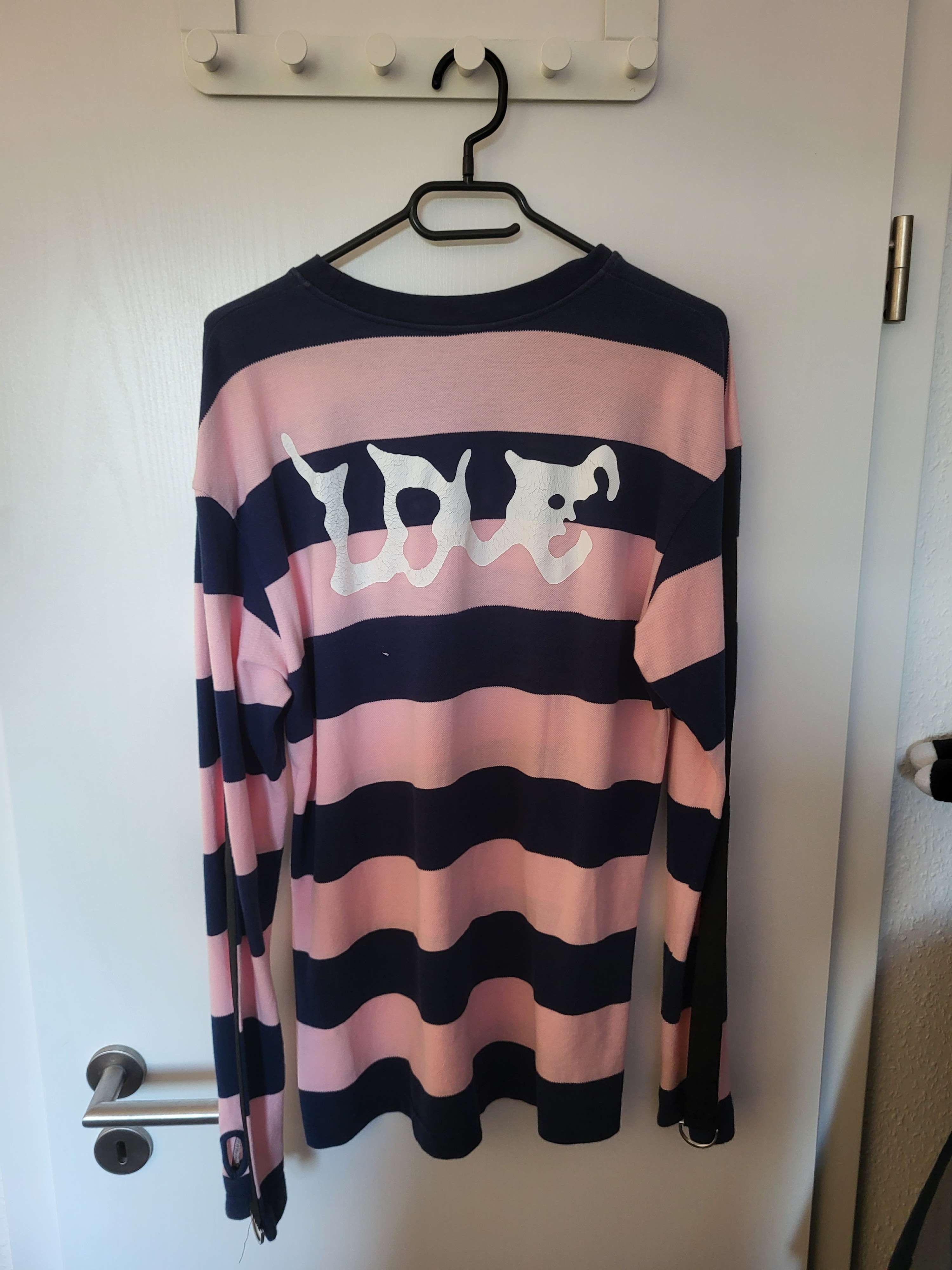 Drain Gang × Sad Boys Drain Gang " Love " Yung Lean Striped Long Sleeve Large ❄️❄️ Size US L / EU 52-54 / 3 - 1 Thumbnail