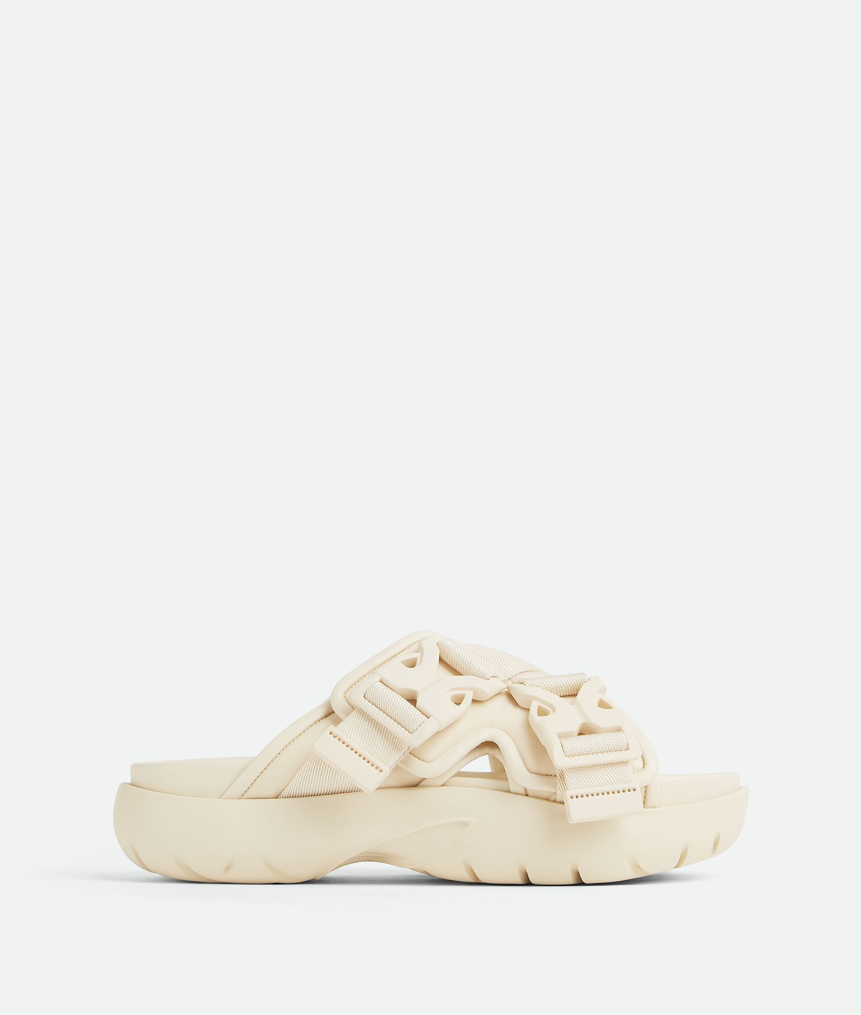 Bottega Veneta o1n1vont0525 Snap Slide Sandals in Sea Salt Size US 9 / IT 39 - 1 Thumbnail